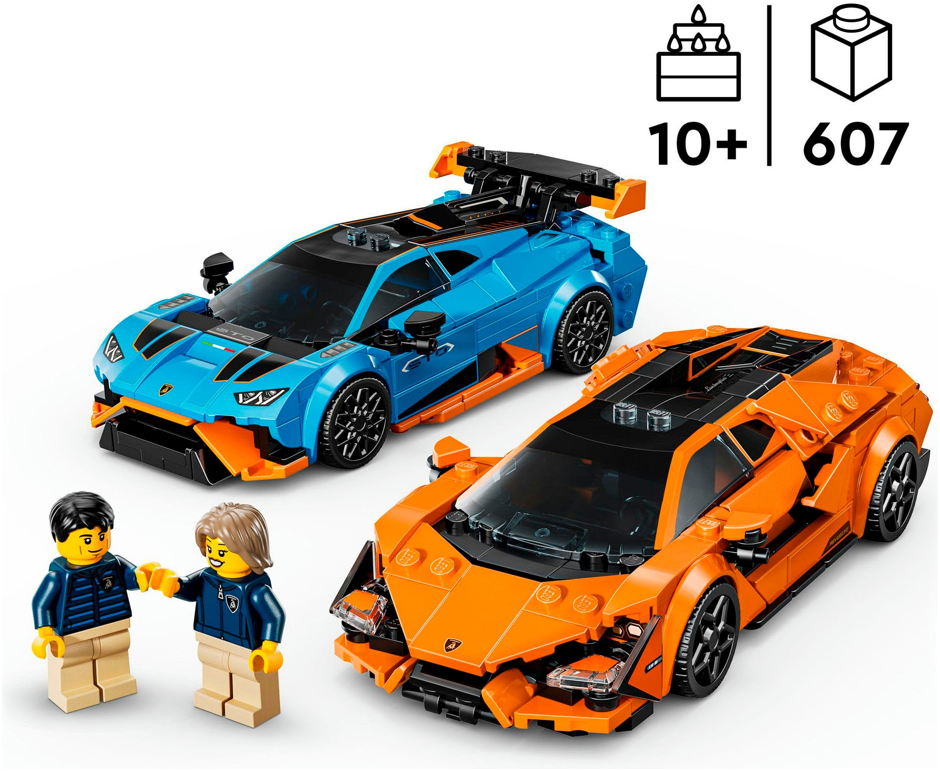 LEGO® Pions de construction »Lamborghini Revuelto und Huracán STO (77238), LEGO Speed Champions« Made in Europe