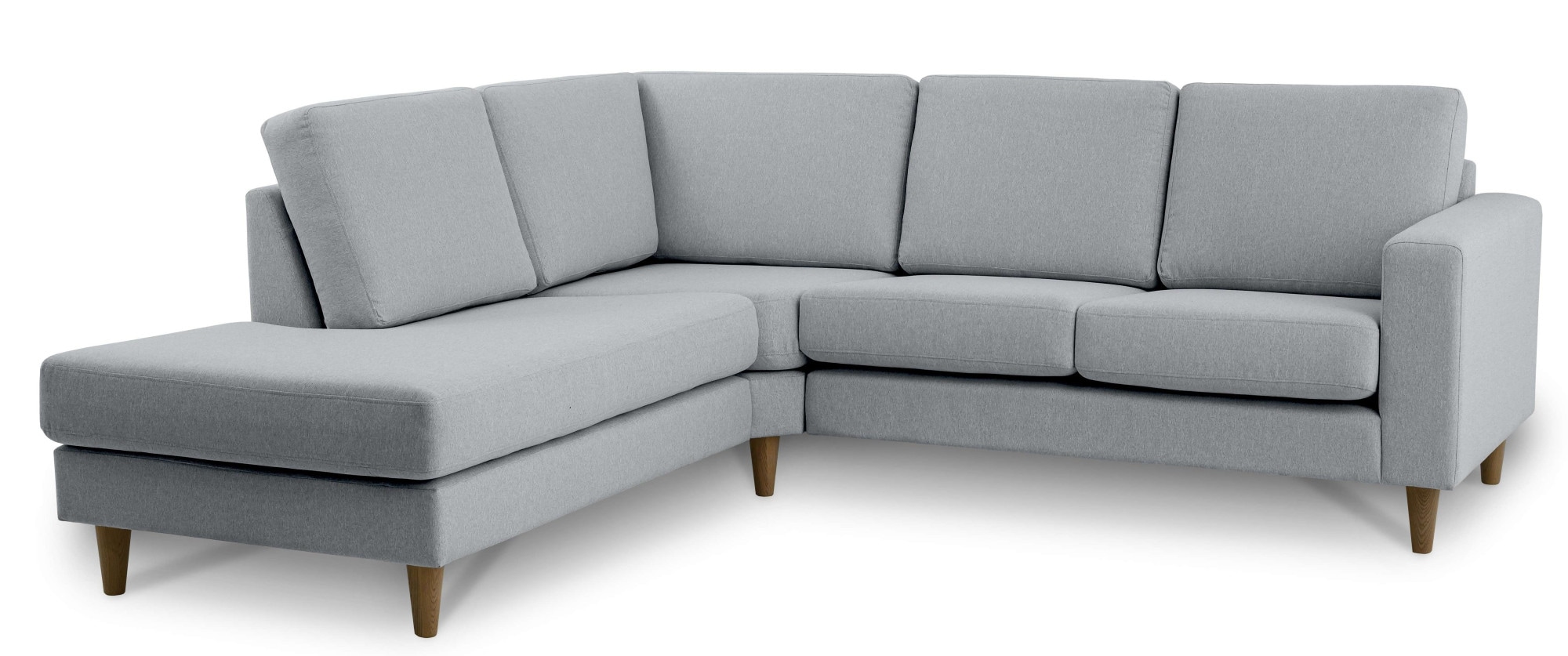 GOODproduct Canapé d'angle »Tvinno« im skandinavischen Stil, L-Form, mit Massivholzfüssen, Breite 230 cm