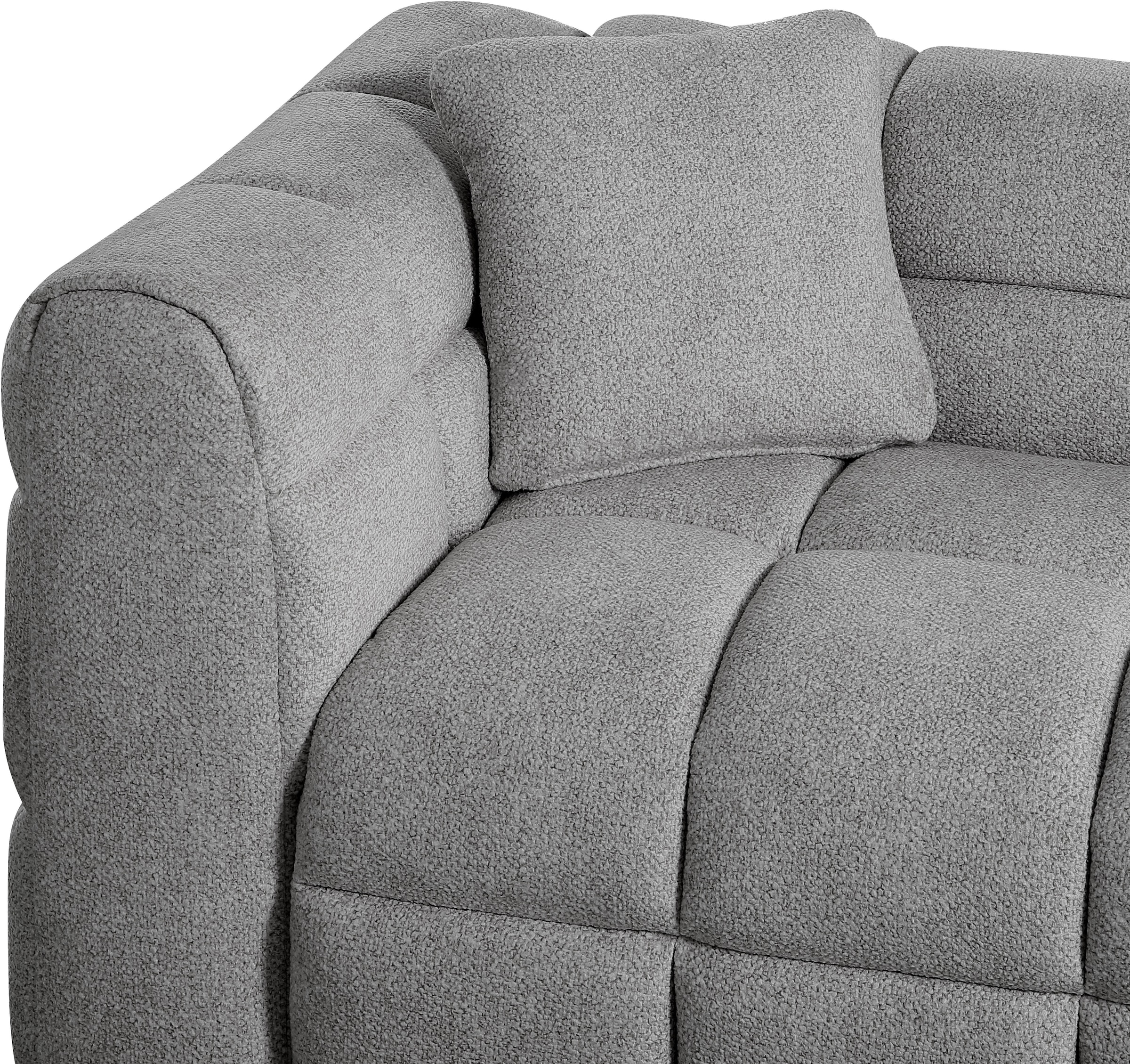 ATLANTIC home collection 3-Sitzer "Bubble"-3D Optik Sofa mit Taschenfederkern, inkl. Zierkissen