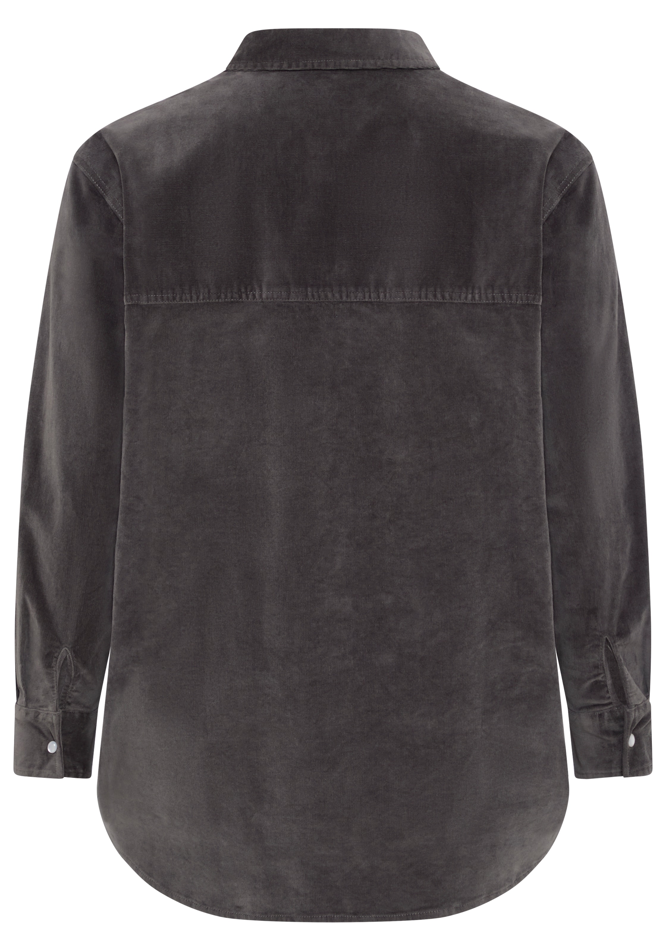Laura Scott CURVE Blouse chemise »Grosse Grössen« mélange coton-élasthanne, uni, avec boutons
