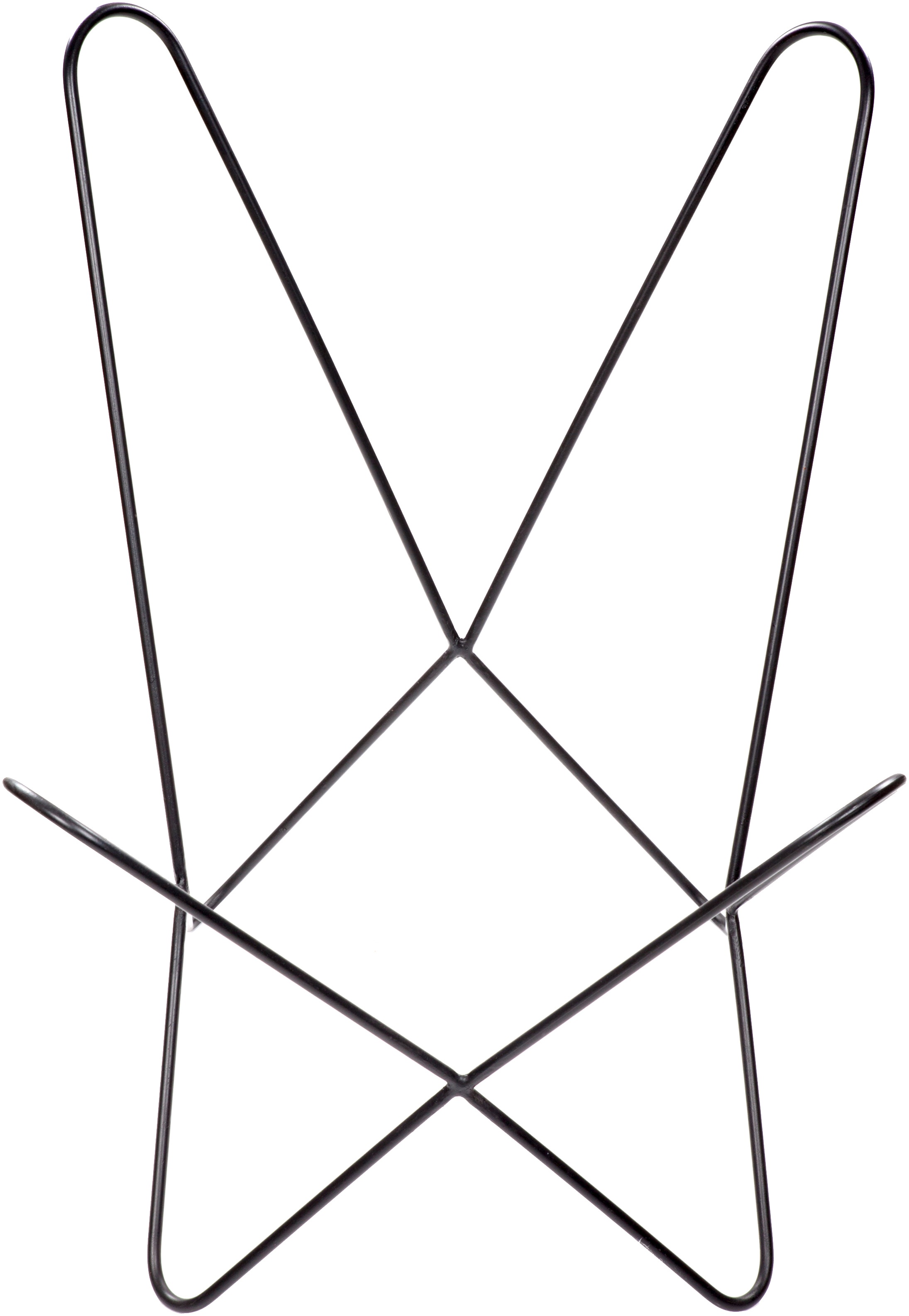 Kayoom 4-Fussstuhl »Schmetterling Stuhl Pablo, Schmetterlingsstuhl aus Leder«, 1 St., pflegeleicht, hochwertig, hochwertig verarbeitet, hoher Sitzkomfort