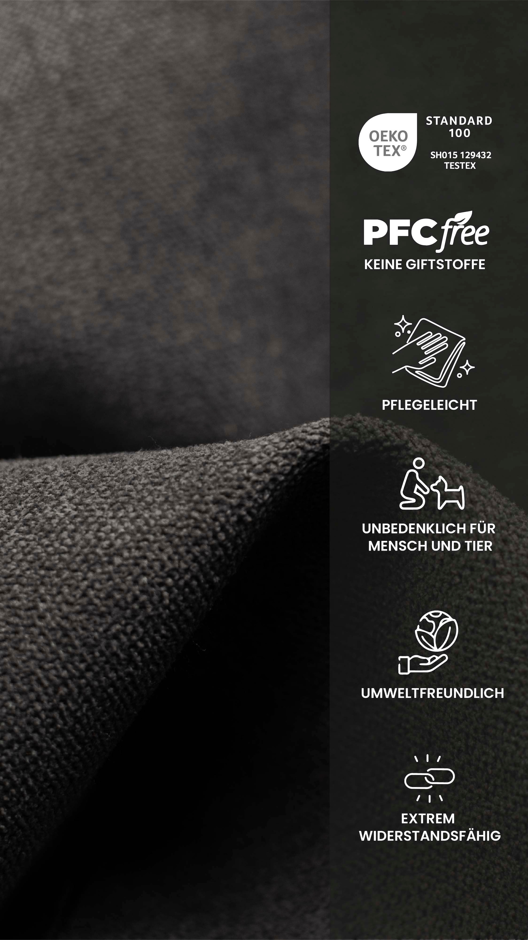 HELA 4-Fussstuhl »PARIS«, (Set), 4 St., Microfaser-Flachgewebe, 4-Fuss,Rundrohrgestell konisch,mit Armlehnen,gepolstert