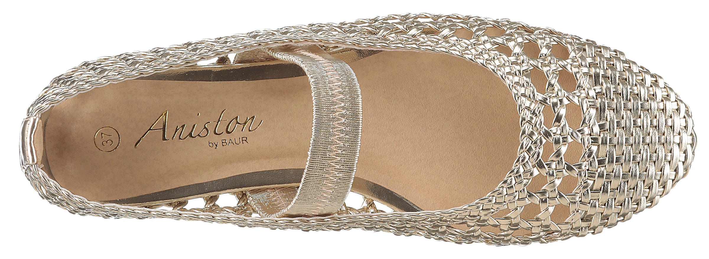 Aniston SHOES Ballerine  Sommerschuh in Flechtoptik - NEUE KOLLEKTION