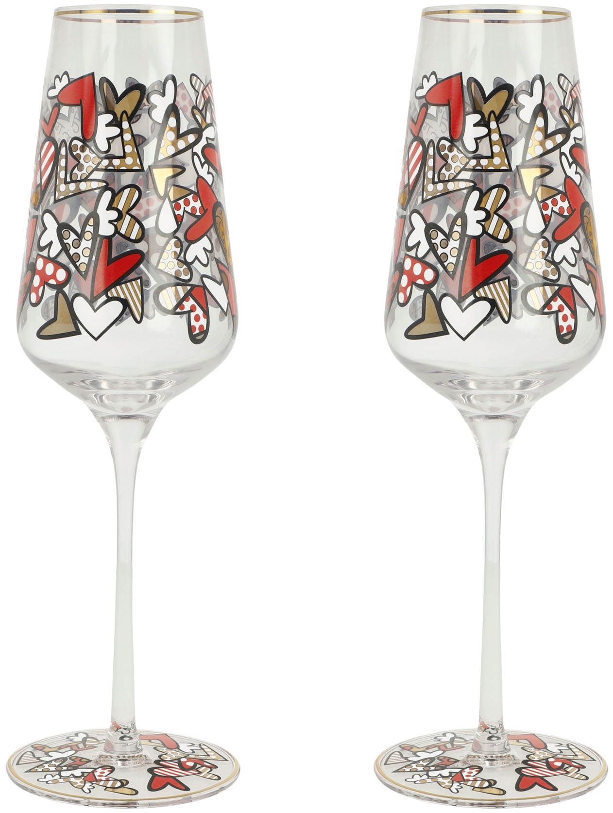 Goebel Flûte à champagne »Sektglas Britto- All We Need Is Love«