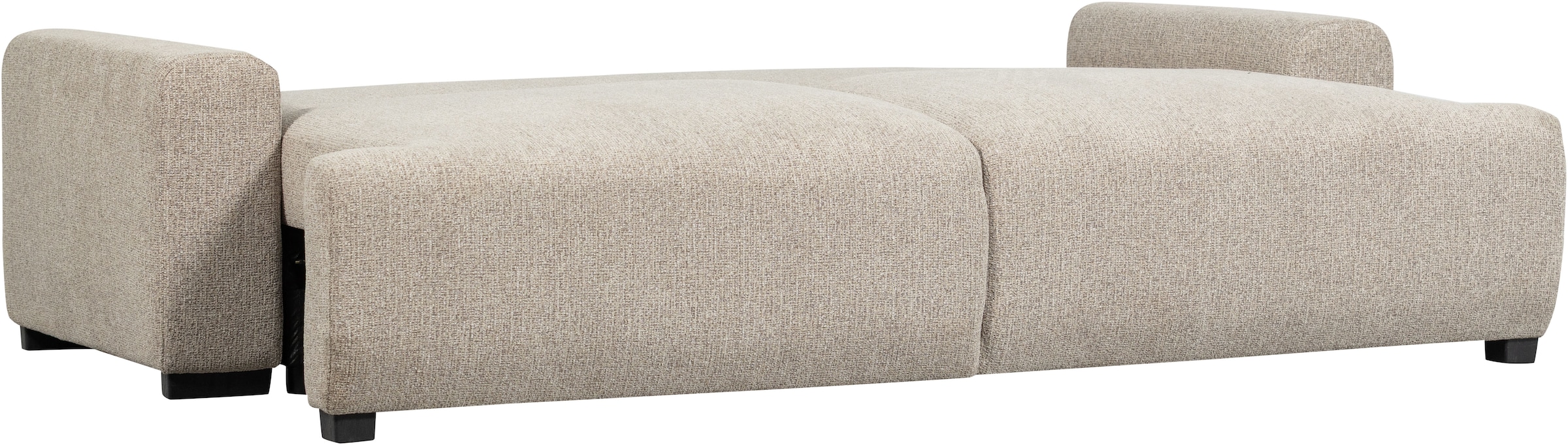 WOOOD Schlafsofa »Night & Day Melange-Webstoff mit Schlaffunktion, H85 x B239 x T107 cm« Schlafbreite 190 cm, Sehr hohe Verschleissfestigkeit, Pfleiglicht