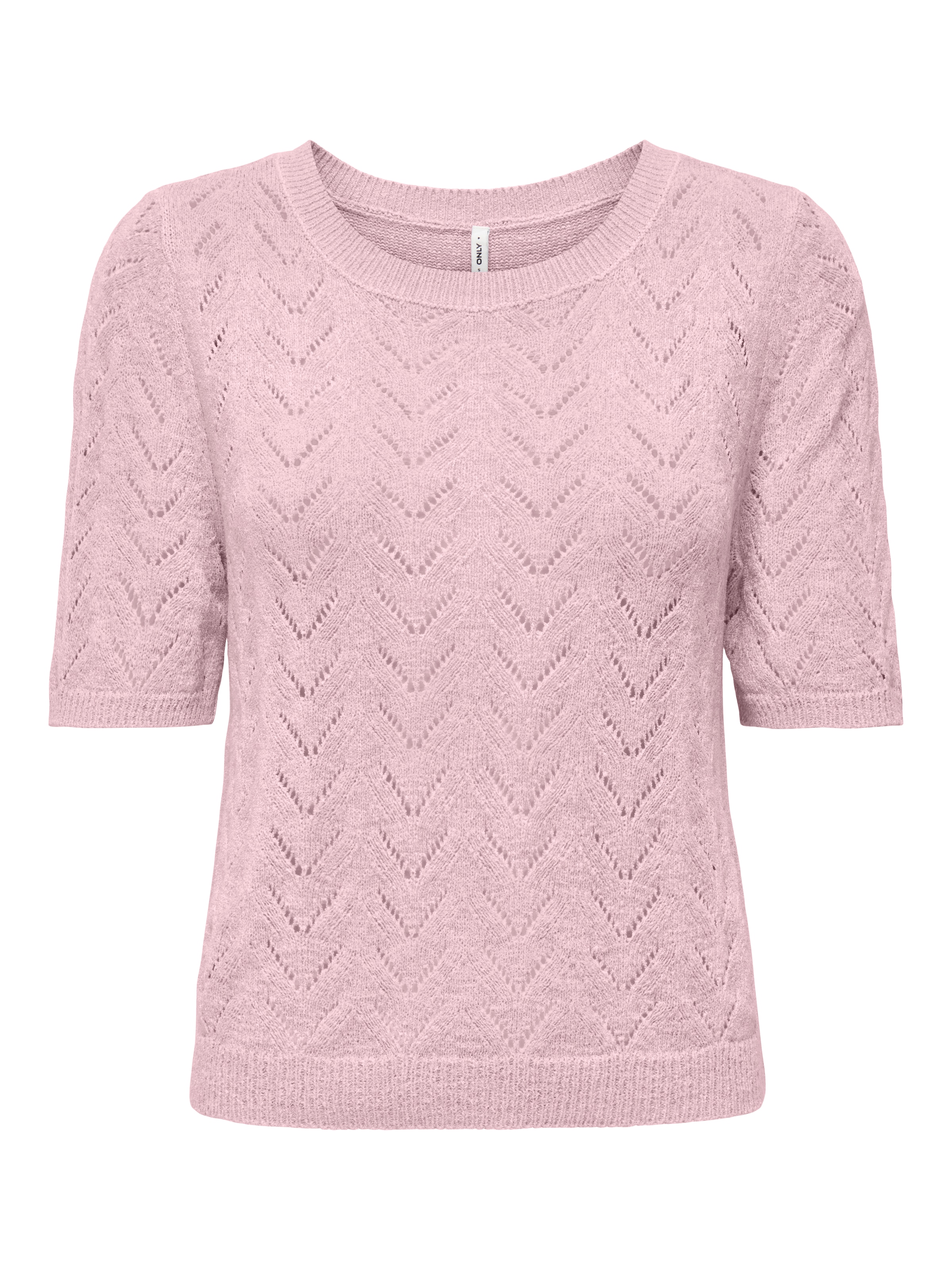 Image of ONLY Kurzarmpullover "ONLSUNNY SS O-NECK KNT" Kunstfaser, regular fit, Rundhals
