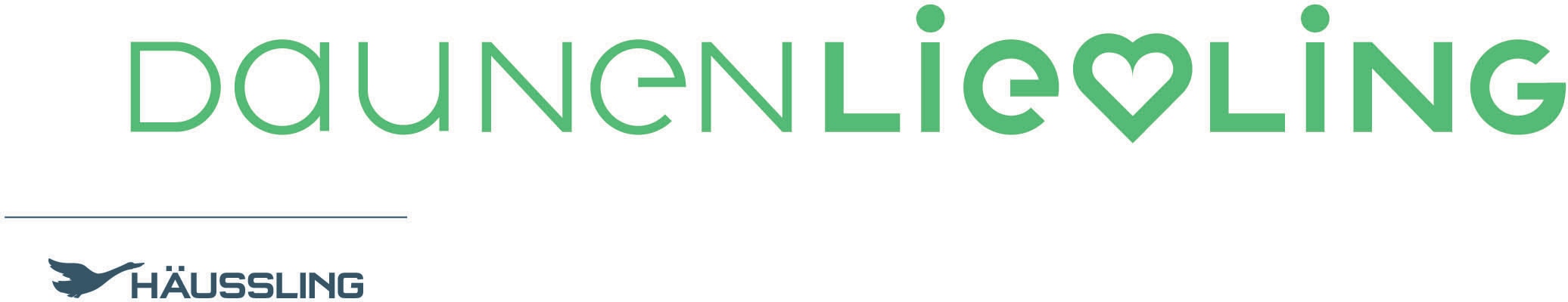 Haeussling Daunenbettdecke »Daunenliebling«, warm, Füllung weisse, neue Daunen (90%) und Federn (10%), Bezug 100% Baumwolle, (1 St.), erste Bettdecken-Serie mit "Bioabbaubar"-Auszeichnung