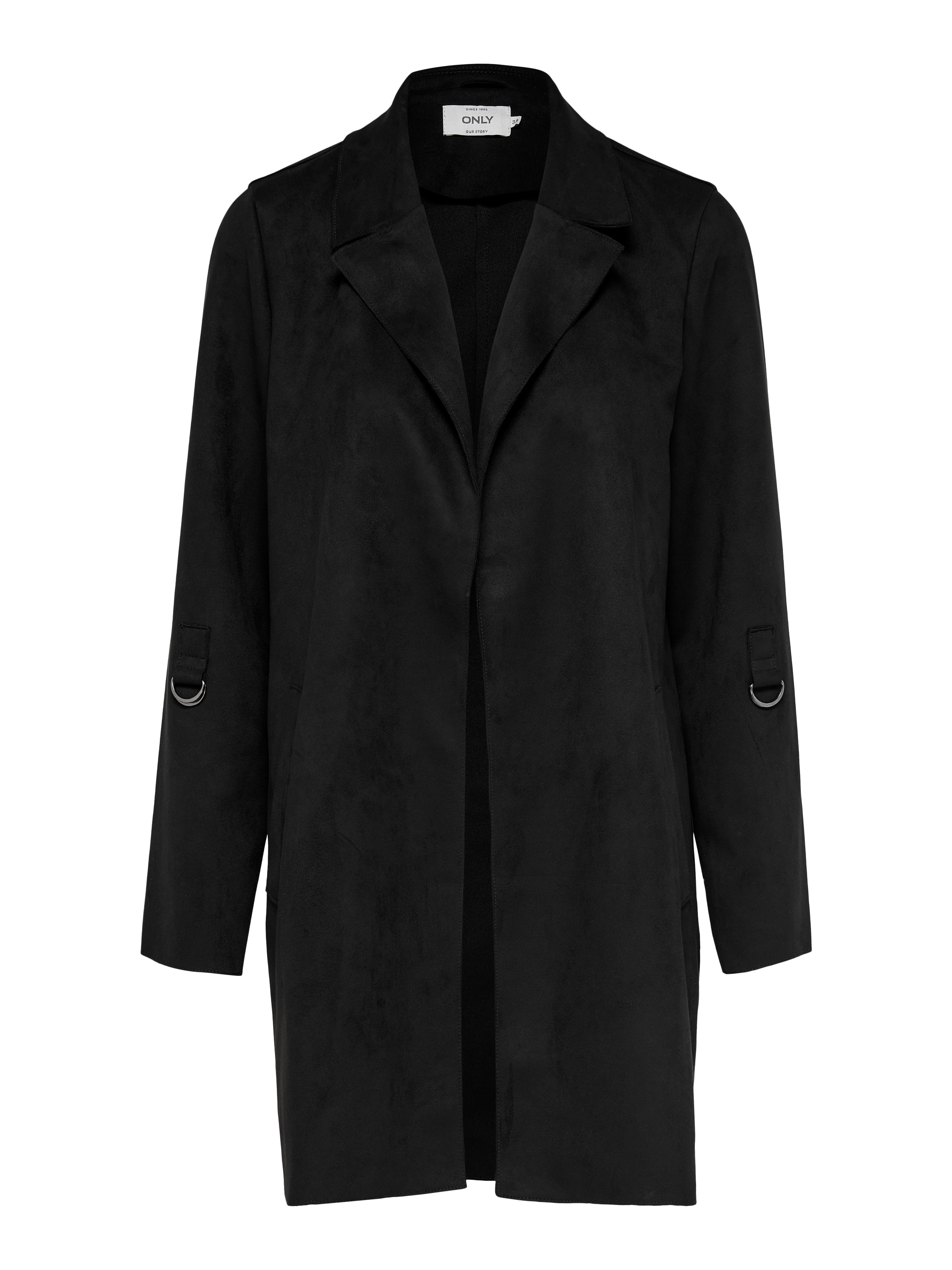 ONLY Langjacke »ONLJOLINE FAUX SUEDE COAT LIFE CC OTW«, ohne Kapuze, mit Reverskragen