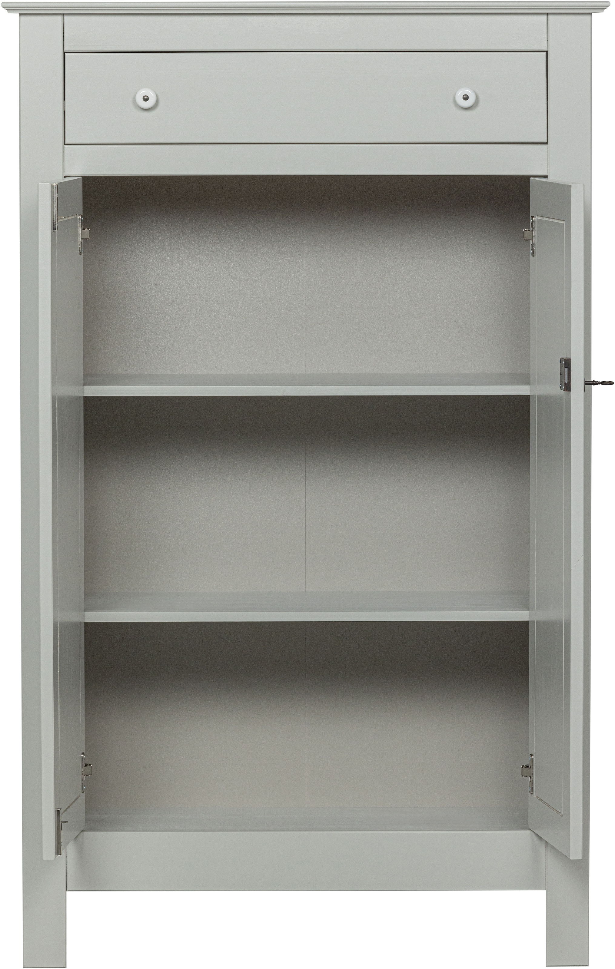 WOOOD Vertiko »Eva FSC®-Kiefernholz geschliffen, H 150 x B 93 x T 40 cm« Tragkraft 15 kg pro Boden, MDF-Rückwand für Stabilität, Pfleigleicht