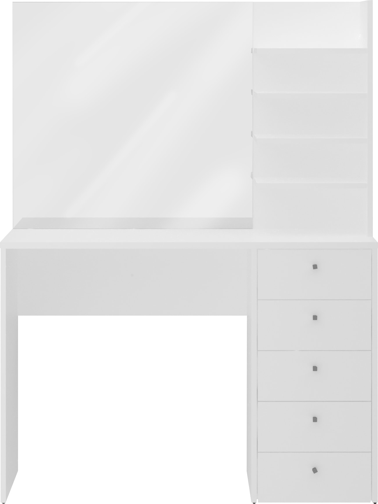 Image of FMD Konsolentisch "Marl 1" mit grossem Spiegel und fünf Schubkästen, Breite 105 cm