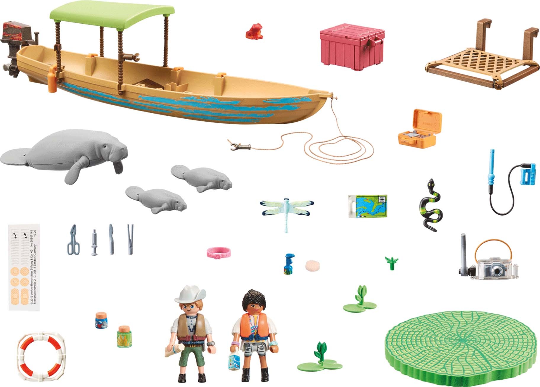 Playmobil® Konstruktions-Spielset »Wiltopia - Bootsausflug zu den Seekühen (71010), Wiltopia«, (71 St.), teilweise aus recyceltem Material; Made in Europe