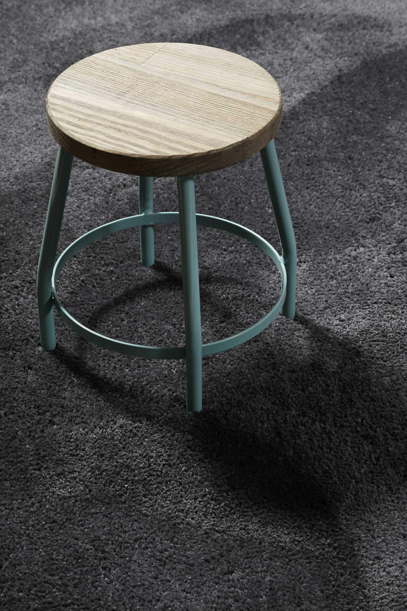 Homie Living Teppich »Pisa«, rund, 25 mm Höhe, Hochflor, Microfaser, uni, weich, Shaggy, Wohnzimmer, Schlafzimmer