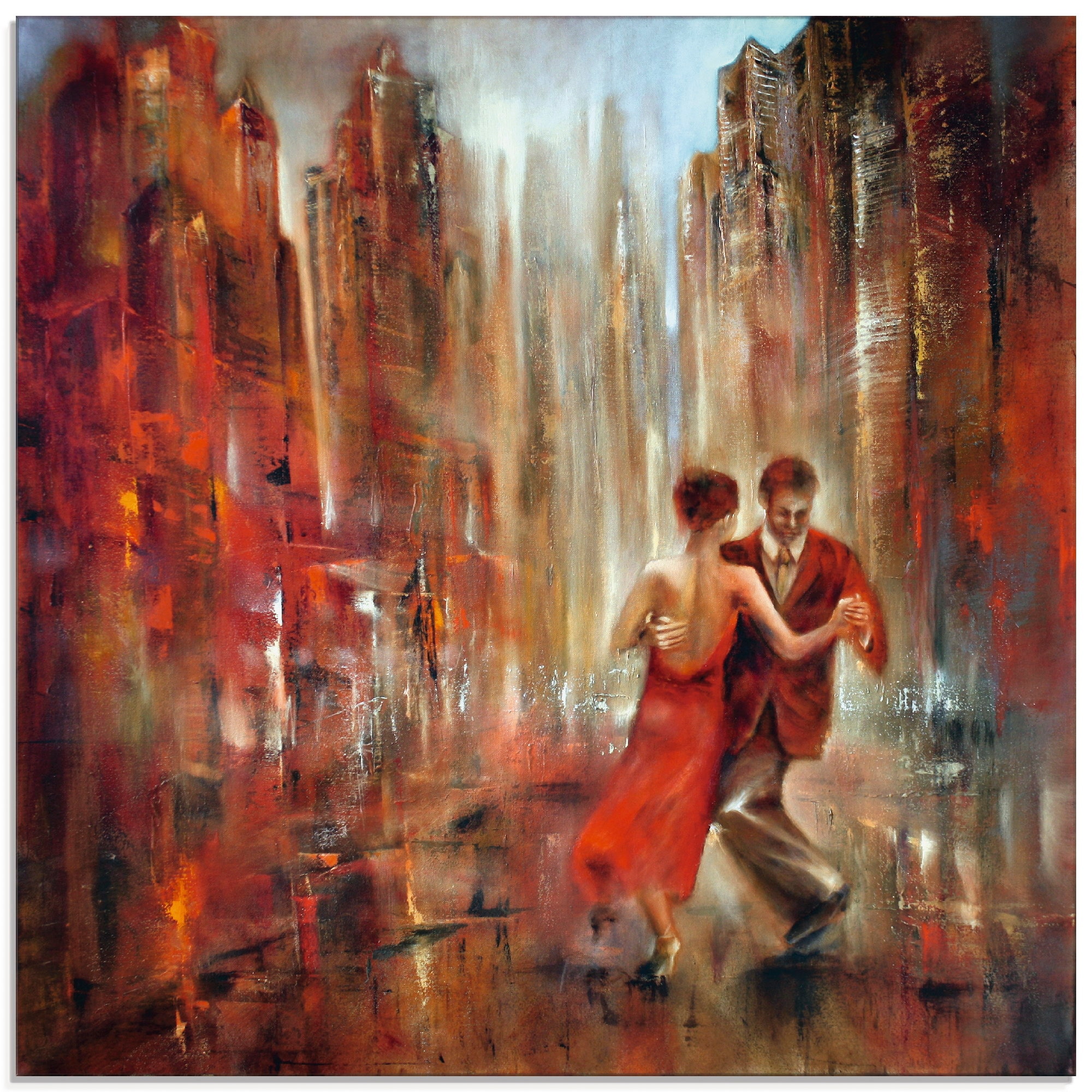 Glasbild »Tango Abstrakt«, Sport, (1 St.), in verschiedenen Grössen