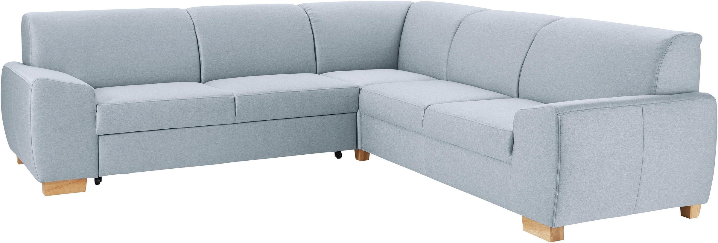 DOMO collection Ecksofa »Incanto kubische Formensprache, komfortabel, flache Armlehnen, L-Form«, wahlweise mit Bettfunktion