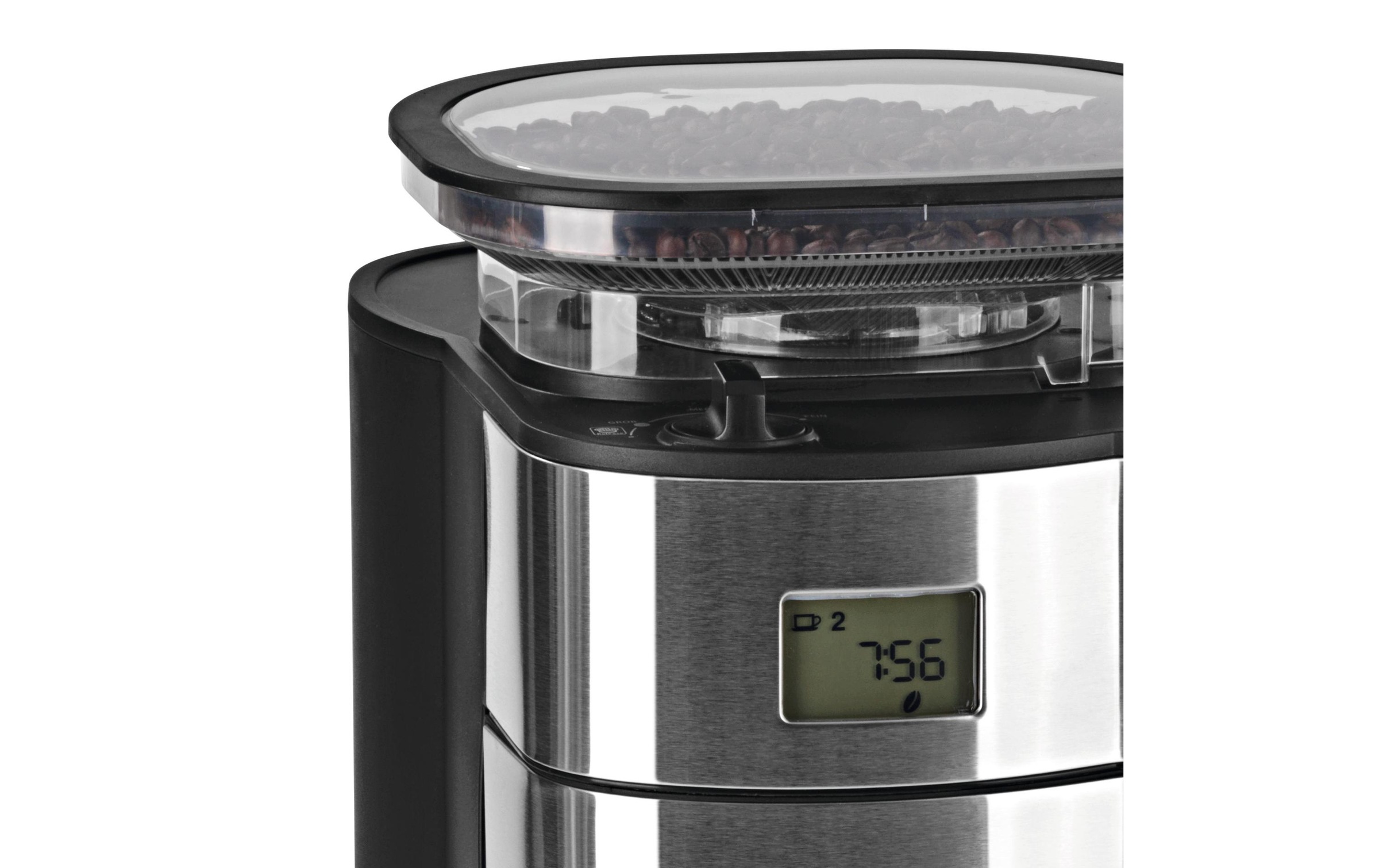 BEEM Filterkaffeemaschine »BEEM Filterkaffeemaschine Fresh-Aro«, Permanentfilter, Digital-Display, Timer, Verstellbarer Mahlgrad, Warmhaltefunktion