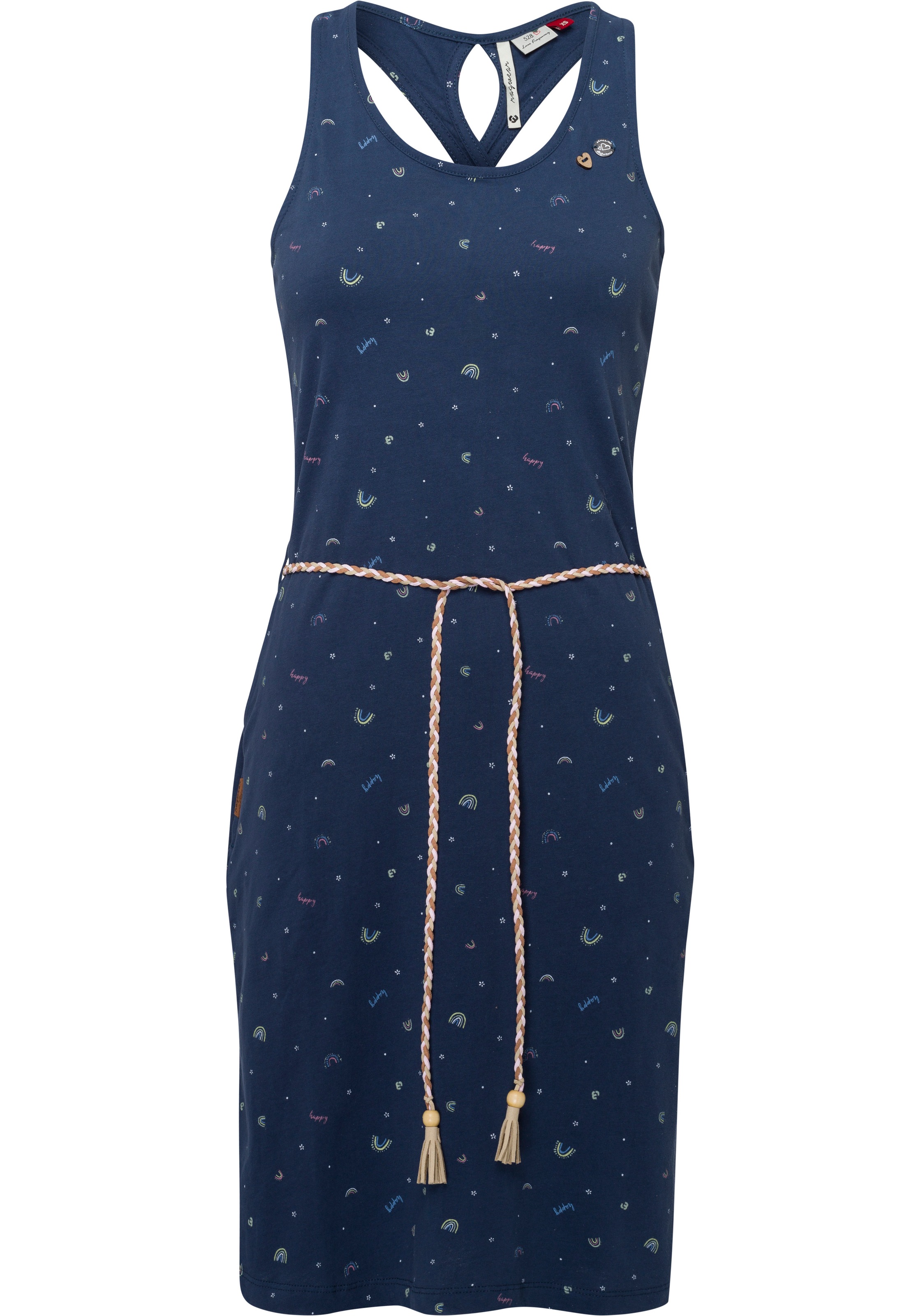 Image of Ragwear Druckkleid »INFINY«, (2 tlg., mit Bindegürtel), mit tief überkreuztem Rückenausschnitt bei Ackermann Versand Schweiz