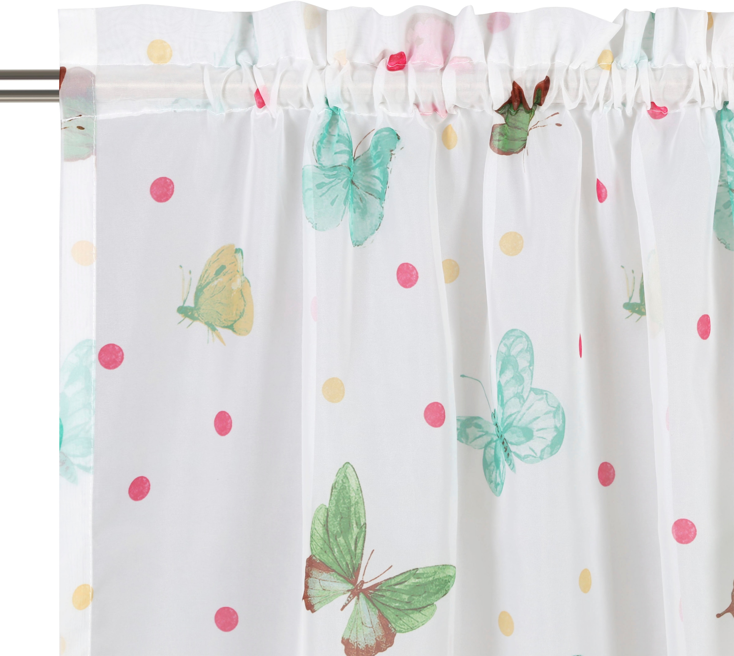 Lüttenhütt Gardine »Schmetterling«, (1 St.), transparent, verschiedene Kindergardine, bequem gewebt, kaufen Grössen
