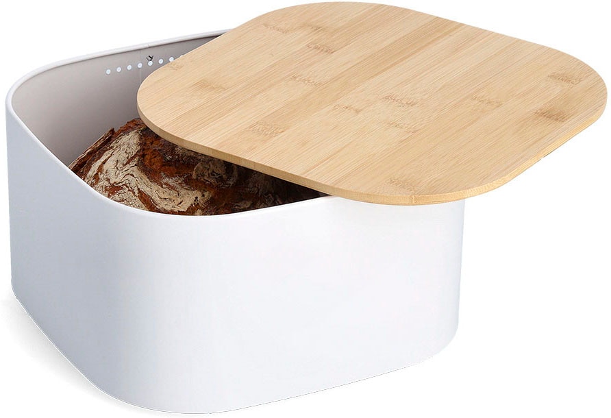 Zeller Present Boîte à pain 1 cuis tlg. mit Bambusdeckel