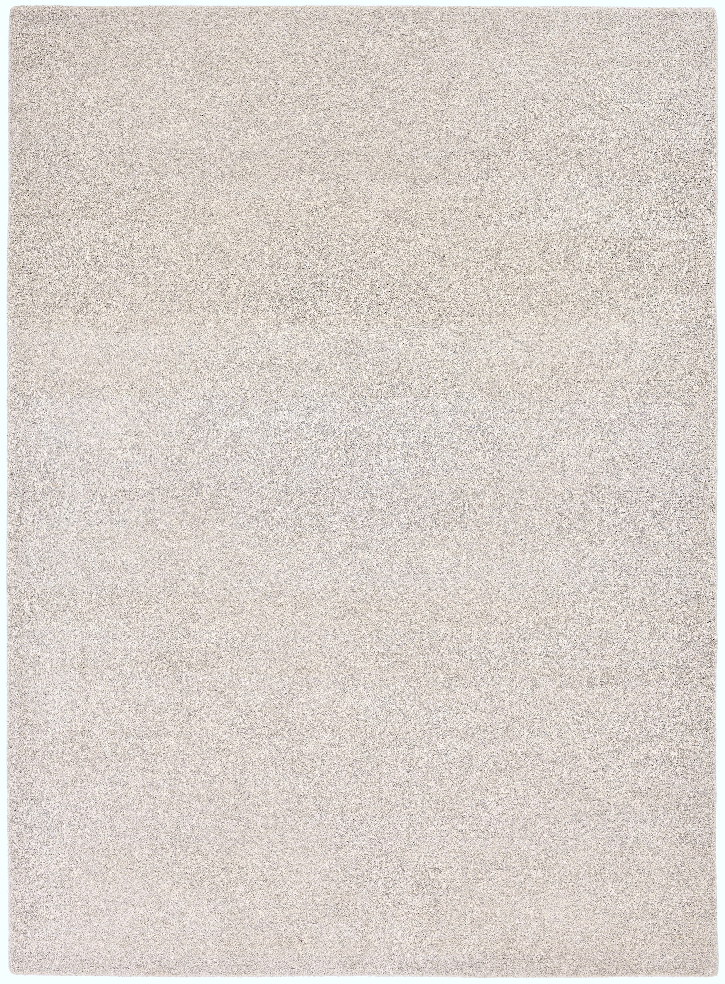 GOODproduct Wollteppich »Gabbo Natur, Handgefertigt, Teppich, reine Wolle, meliert« rechteckig 14 mm Höhe reine Wolle, Uni, Wohnzimmer, Schlafzimmer, Esszimmer