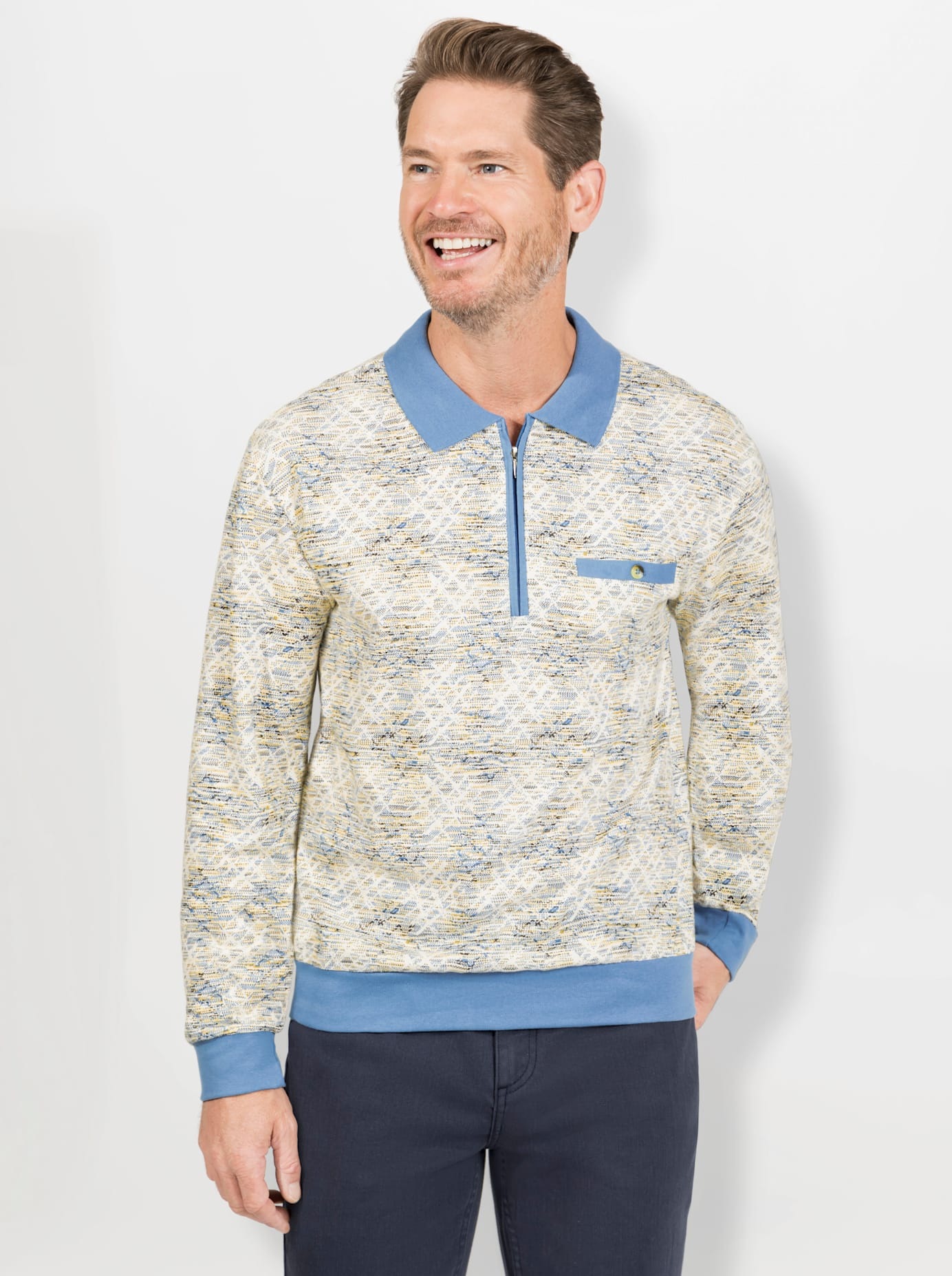 Image of Marco Donati Poloshirt "Langarm-Poloshirt" 1 Stk.