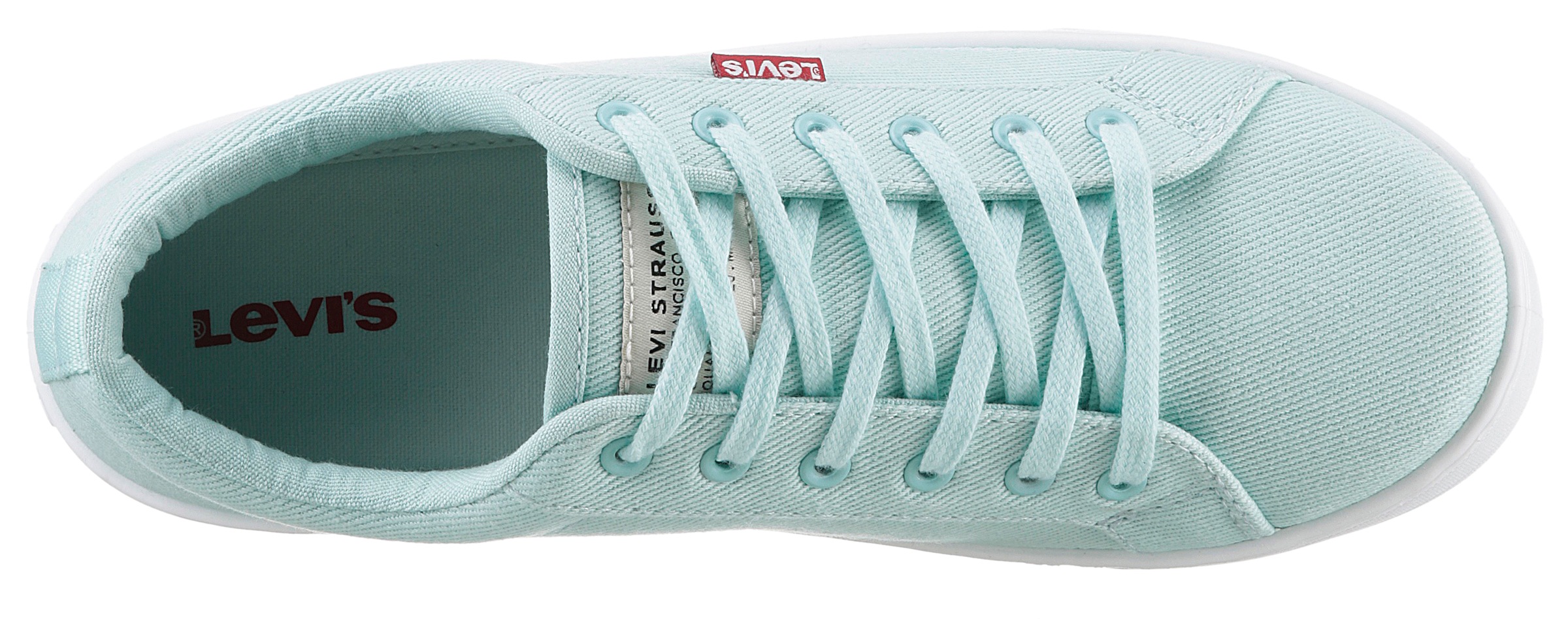 Levi's® Plateausneaker »MALIBU 2.0«, mit Logoaufnäher, Freizeitschuh, Halbschuh, Schnürschuh