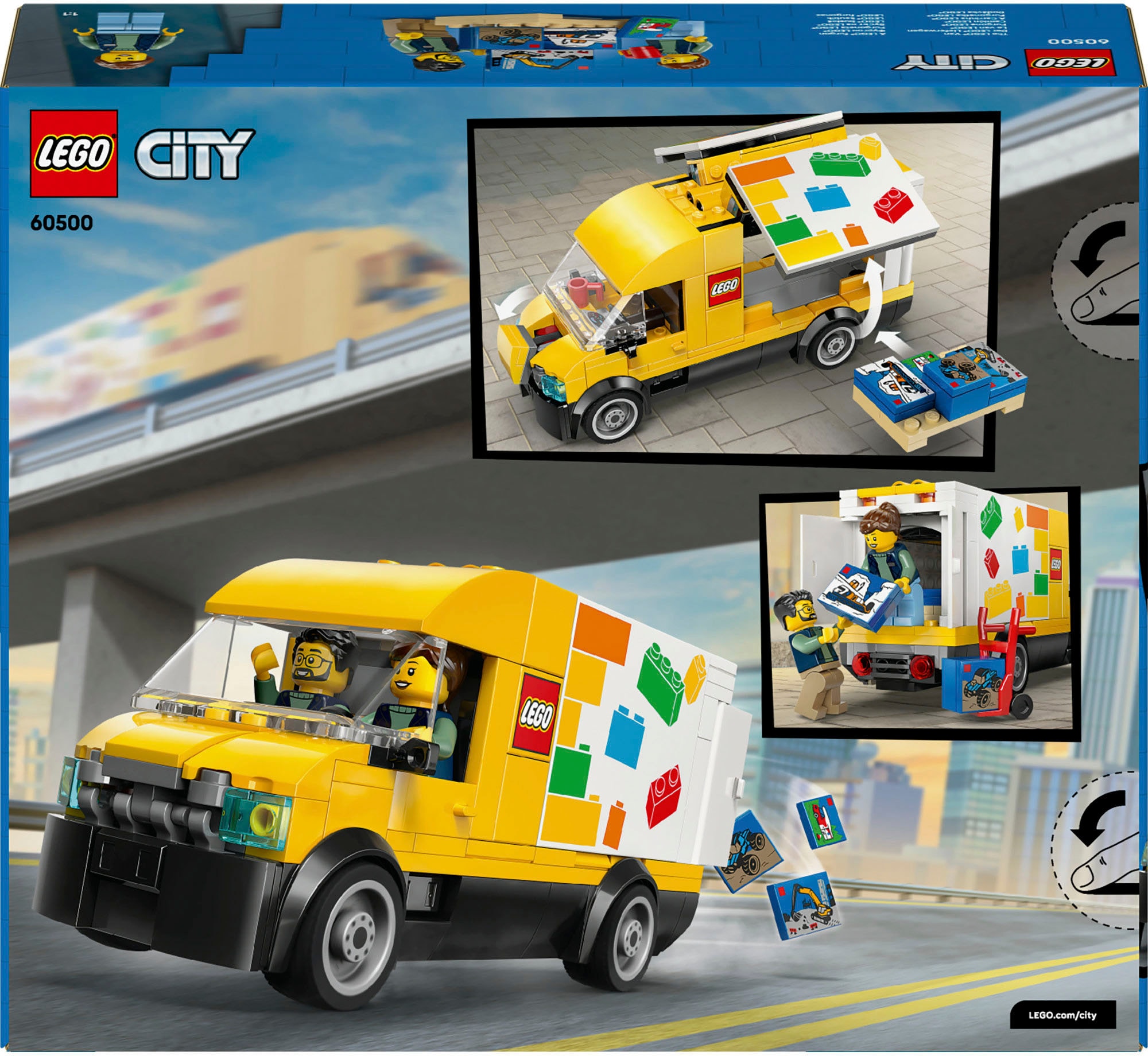 LEGO® Pions de construction »Der LEGO Lieferwagen (60500), LEGO City« Made in Europe