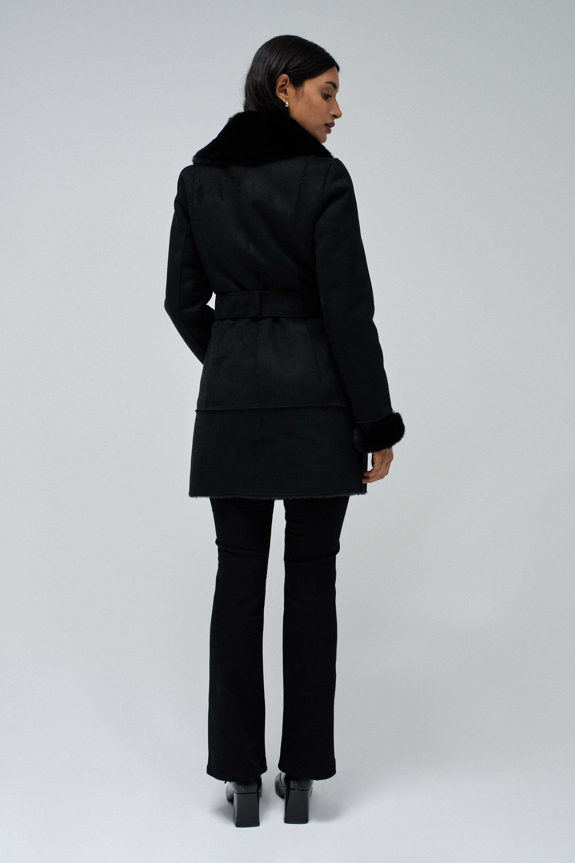 Salsa Veste d'hiver »Salsa Jeans Wintermantel Long Shearling Coat«