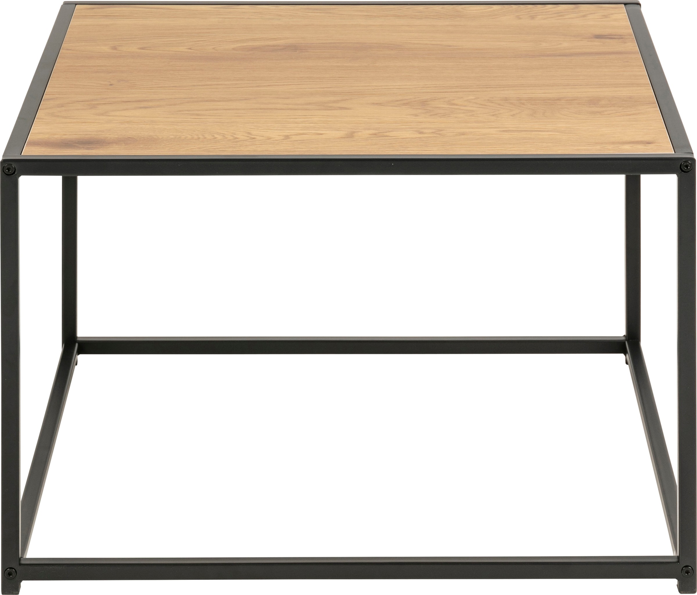 Image of ACTONA GROUP Couchtisch Metallgestell im modernen Industrie-Look, quadratisch, Breite 60 cm