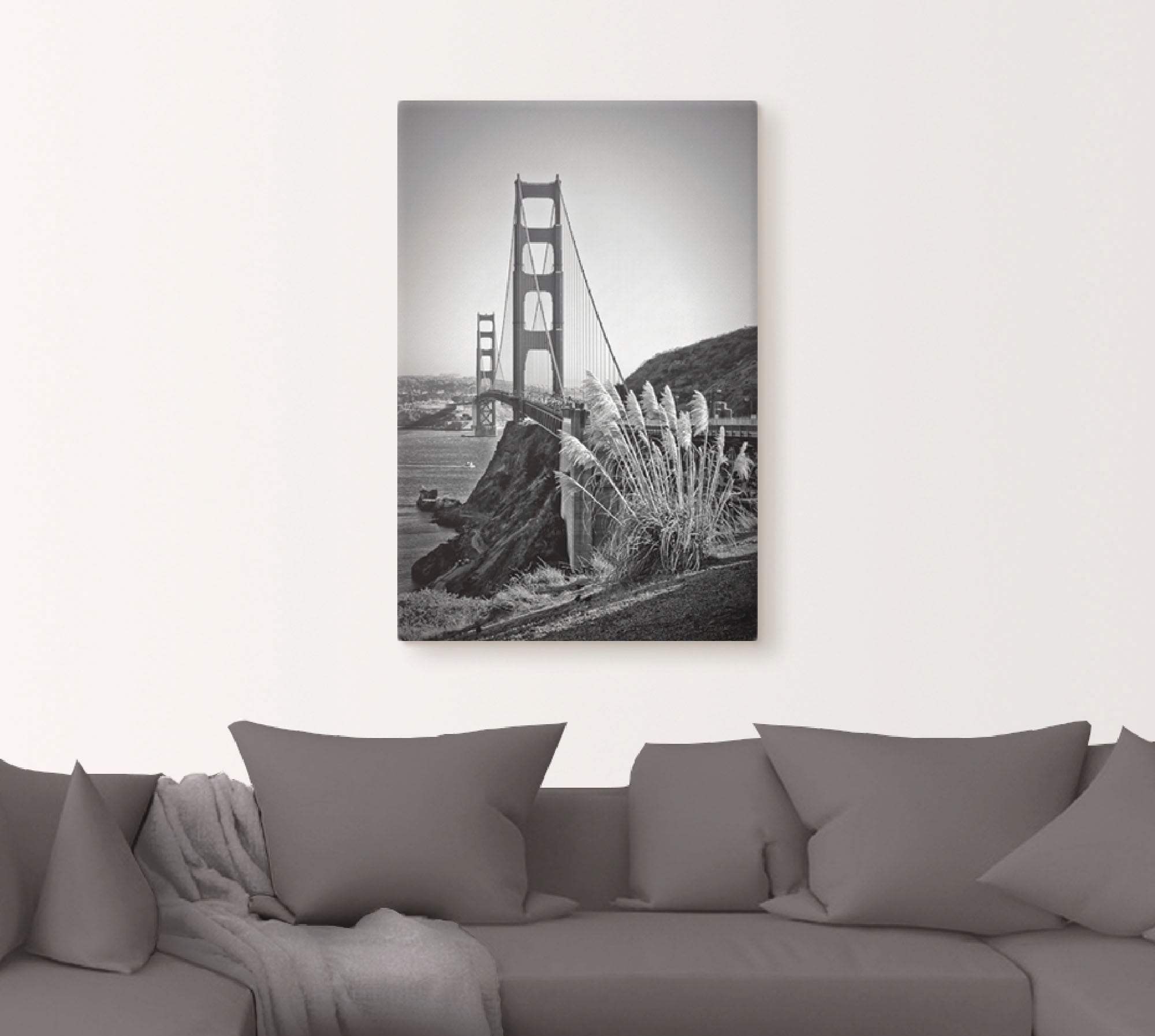 Artland Wandbild »San Francisco Golden Gate Bridge«, Amerika, (1 St.), als Leinwandbild, Poster in verschied. Grössen