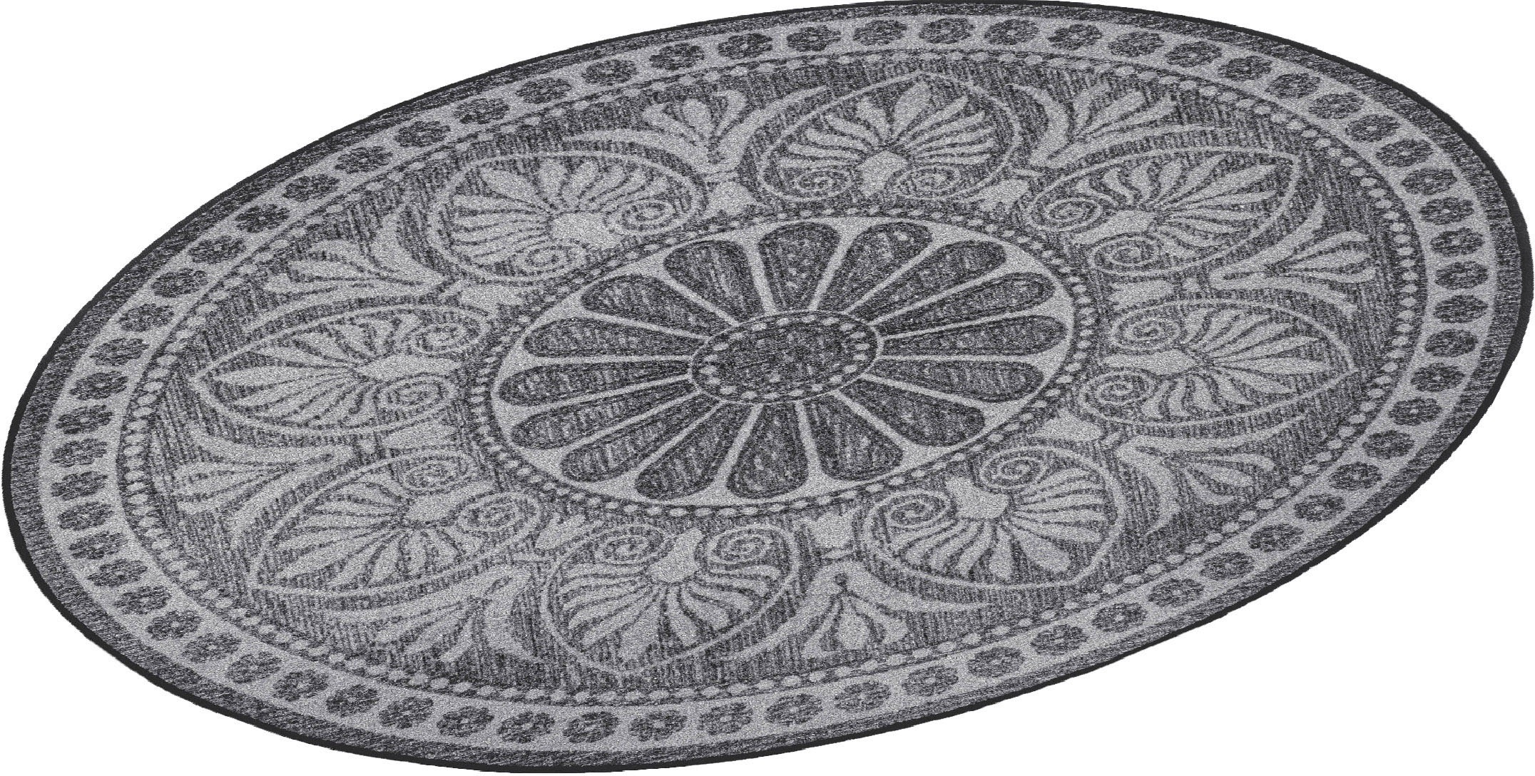 Image of wash+dry by Kleen-Tex Teppich »Rotondo«, rund, 7 mm Höhe, rutschhemmend, In- und Outdoor geeignet, waschbar bei Ackermann Versand Schweiz