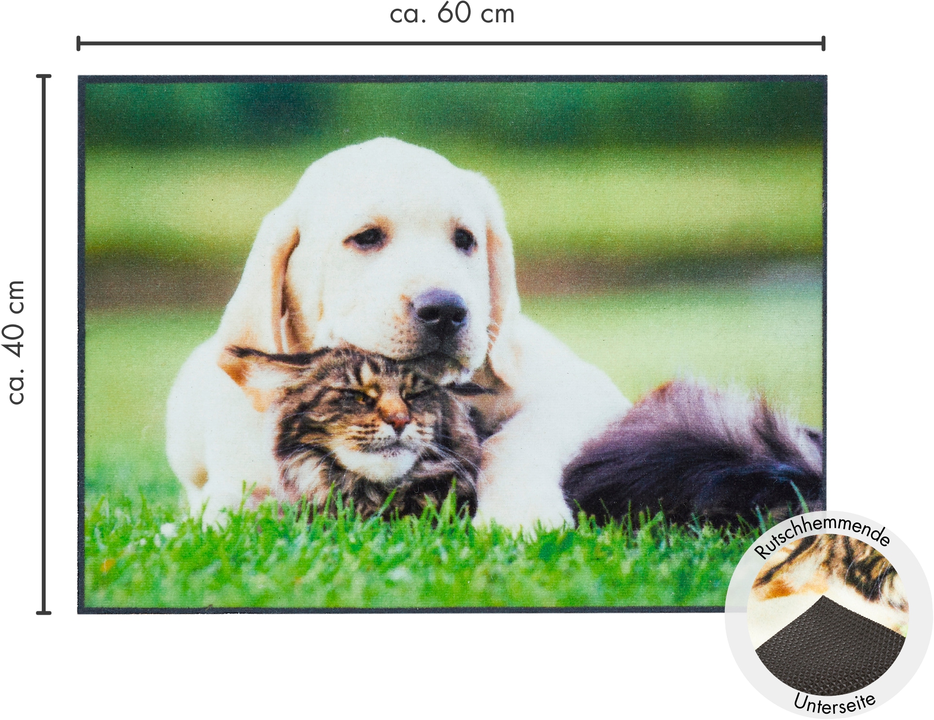 Andiamo Fussmatte »Modern«, rechteckig, 6,5 mm Höhe, Schmutzfangmatte, bedruckt, diverse Motive, In- und Outdoor geeignet