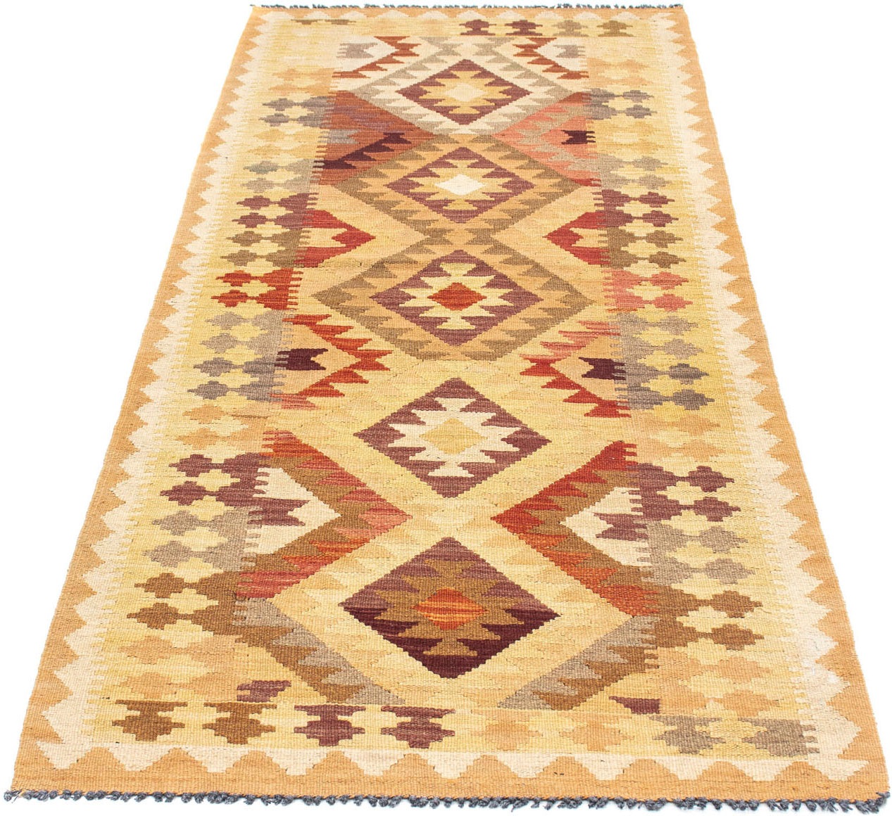 Image of morgenland Läufer »Kelim Medaillon Marrone chiaro 191 x 77 cm«, rechteckig, 0,4 mm Höhe, OrientOptik bei Ackermann Versand Schweiz