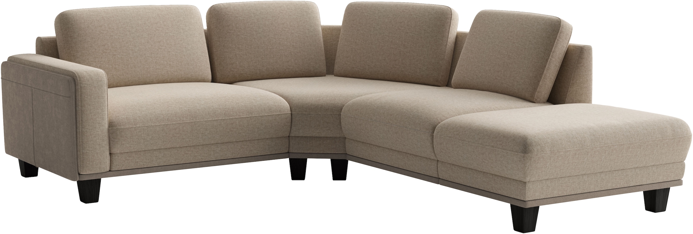 sit&more Ecksofa »Concept« Modernes Sofa in drei Fussfarben zur Auswahl