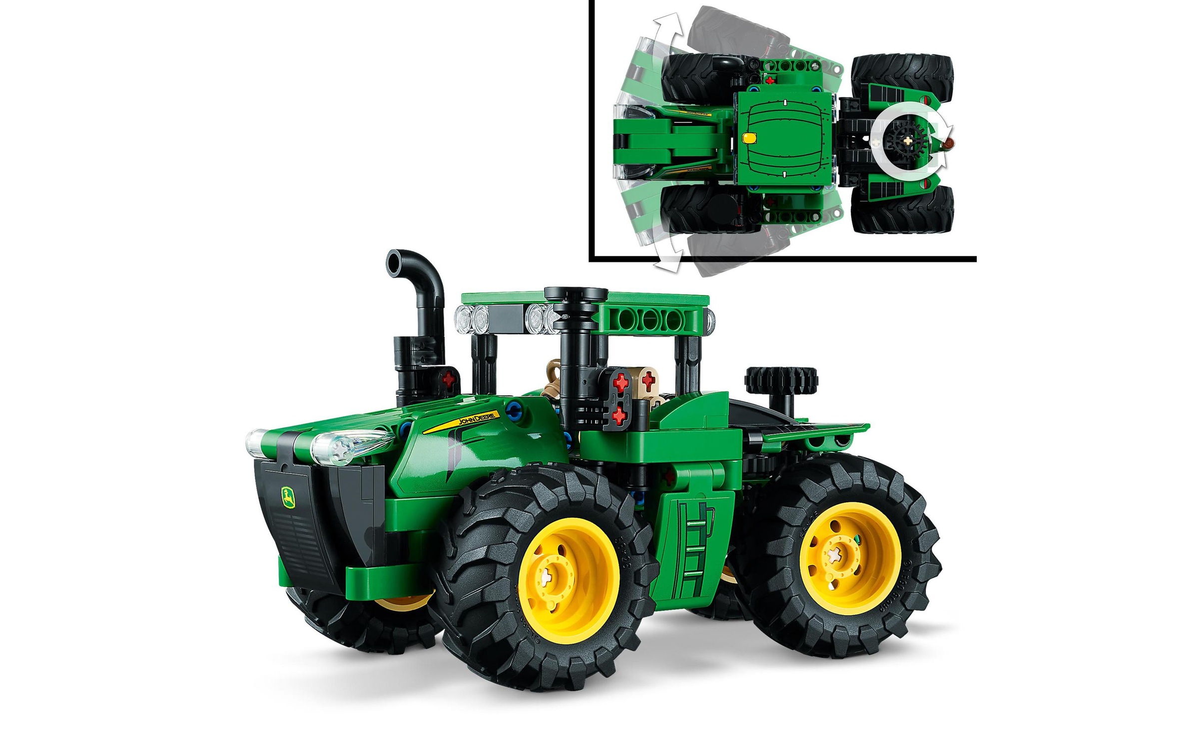 LEGO® Konstruktionsspielsteine »John Deere 9620R 4WD Tractor«, (390 St.)