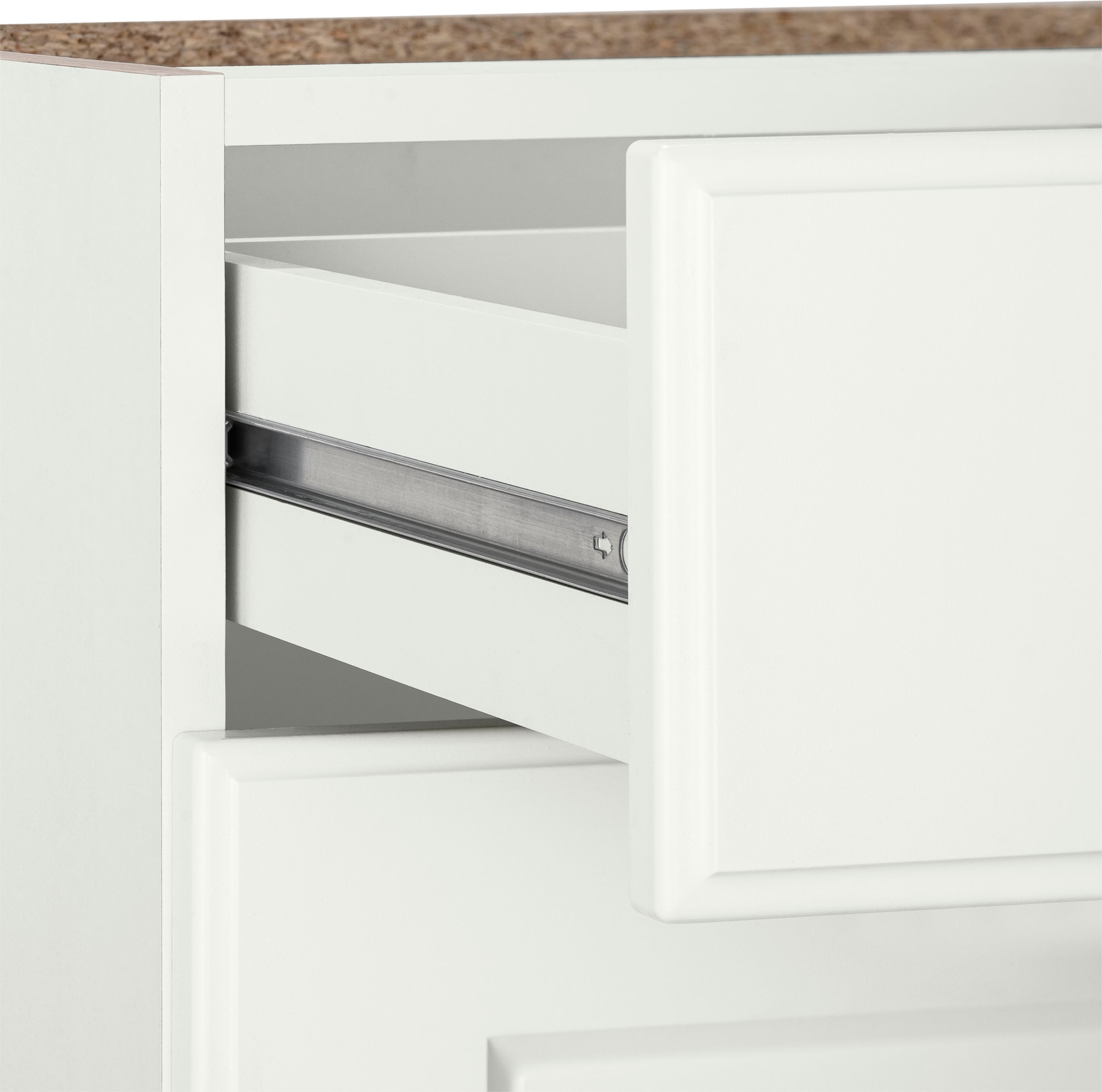 wiho Küchen Eckunterschrank »Erla«, 100 cm breit, Kassettenfront, Planungsmass 110 cm, ohne Arbeitsplatte