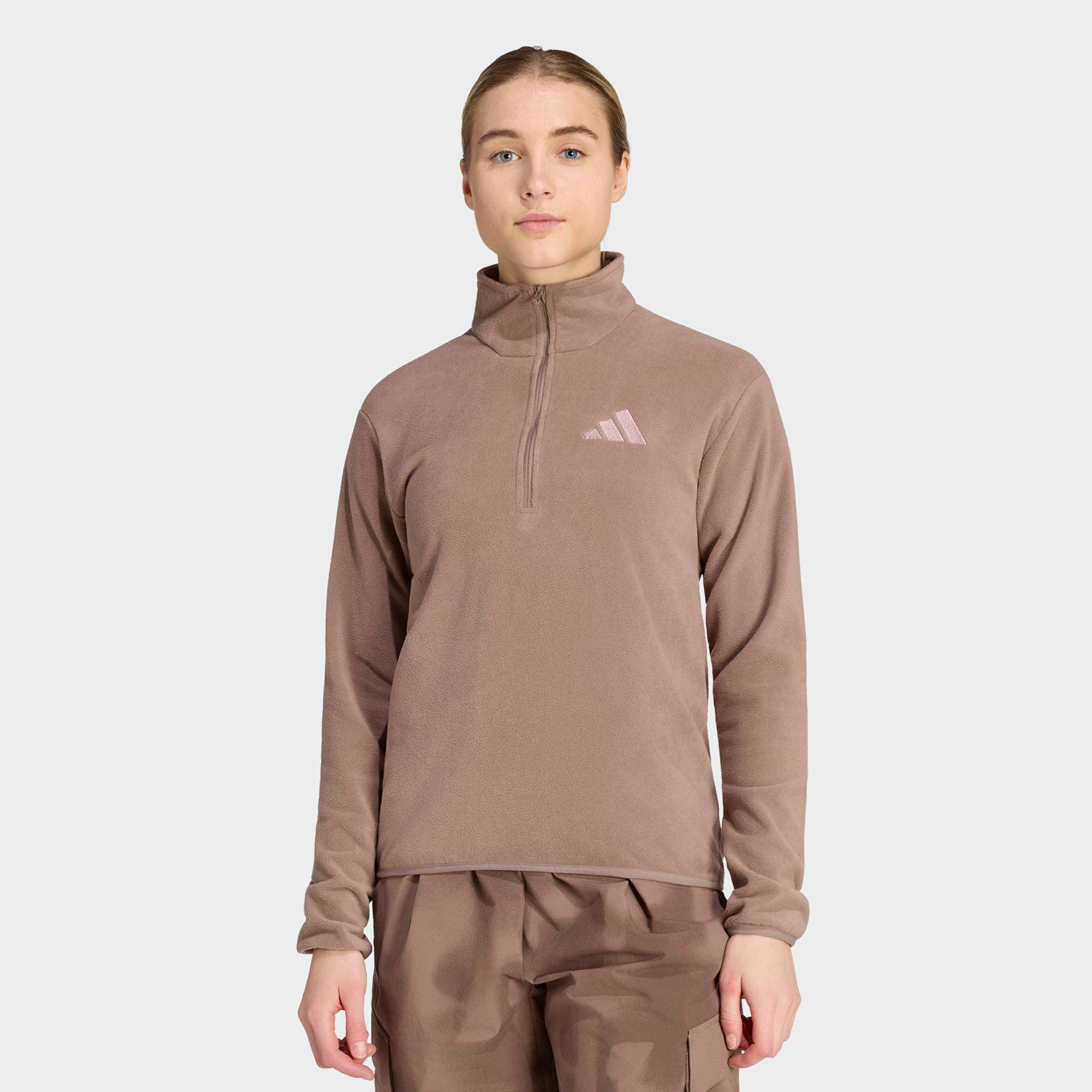 Image of adidas TERREX Rollkragenshirt "MULTI ESSENTIALS HALF ZIP FLEECE T" sportlicher Stil, für Sportmode und Streetwear, mit Reissverschluss