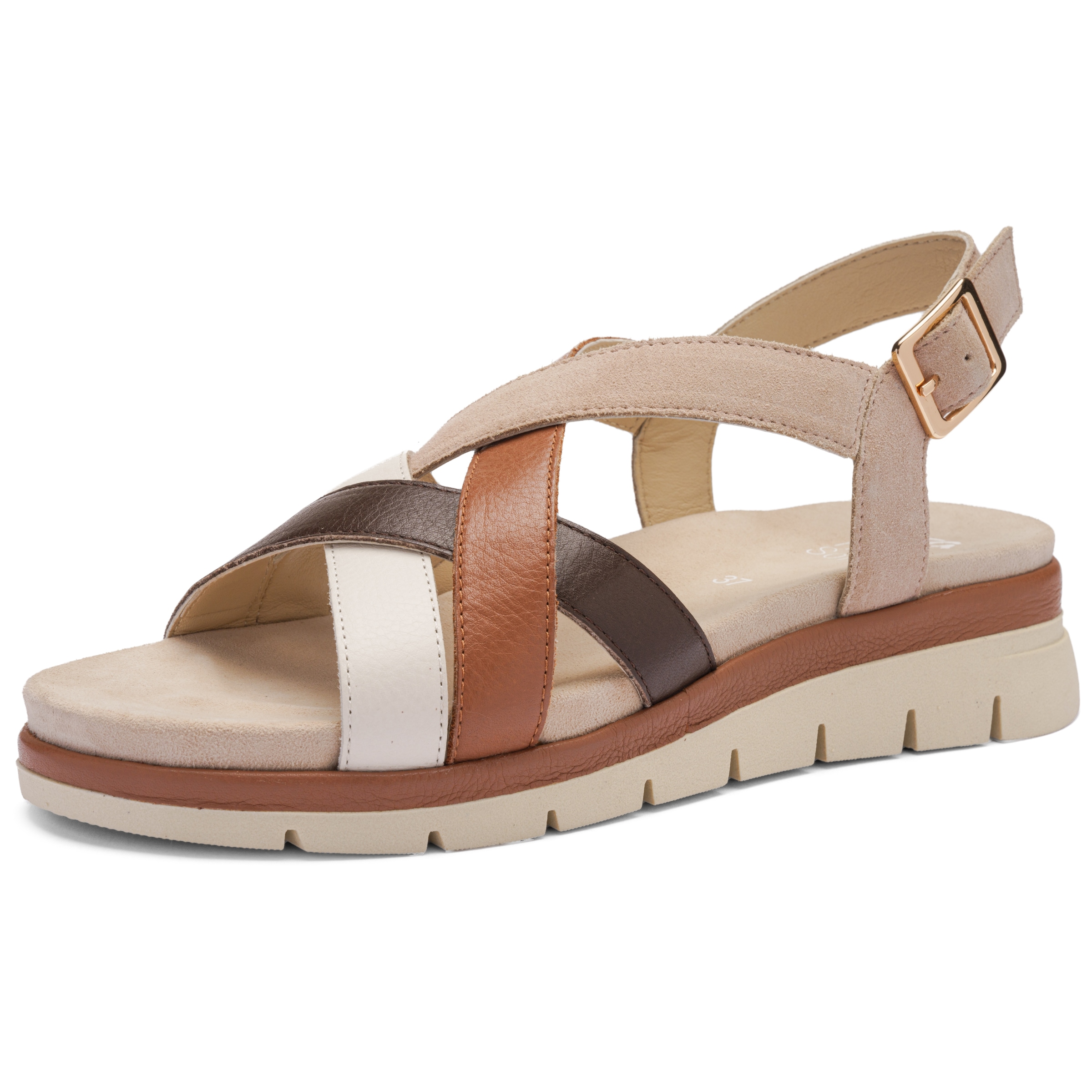 Ara Sandale à lanières »CAMBRIDGE-S«  talon compensé, chaussure confort avec fermeture velcro, largeur G (= large)