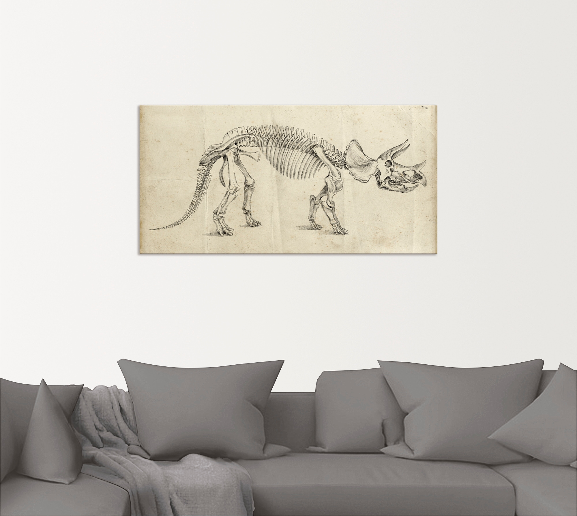 Artland Wandbild »Dinosauria Lehre II«, Dinosaurier, (1 St.), als Alubild, Outdoorbild, Poster in verschied. Grössen