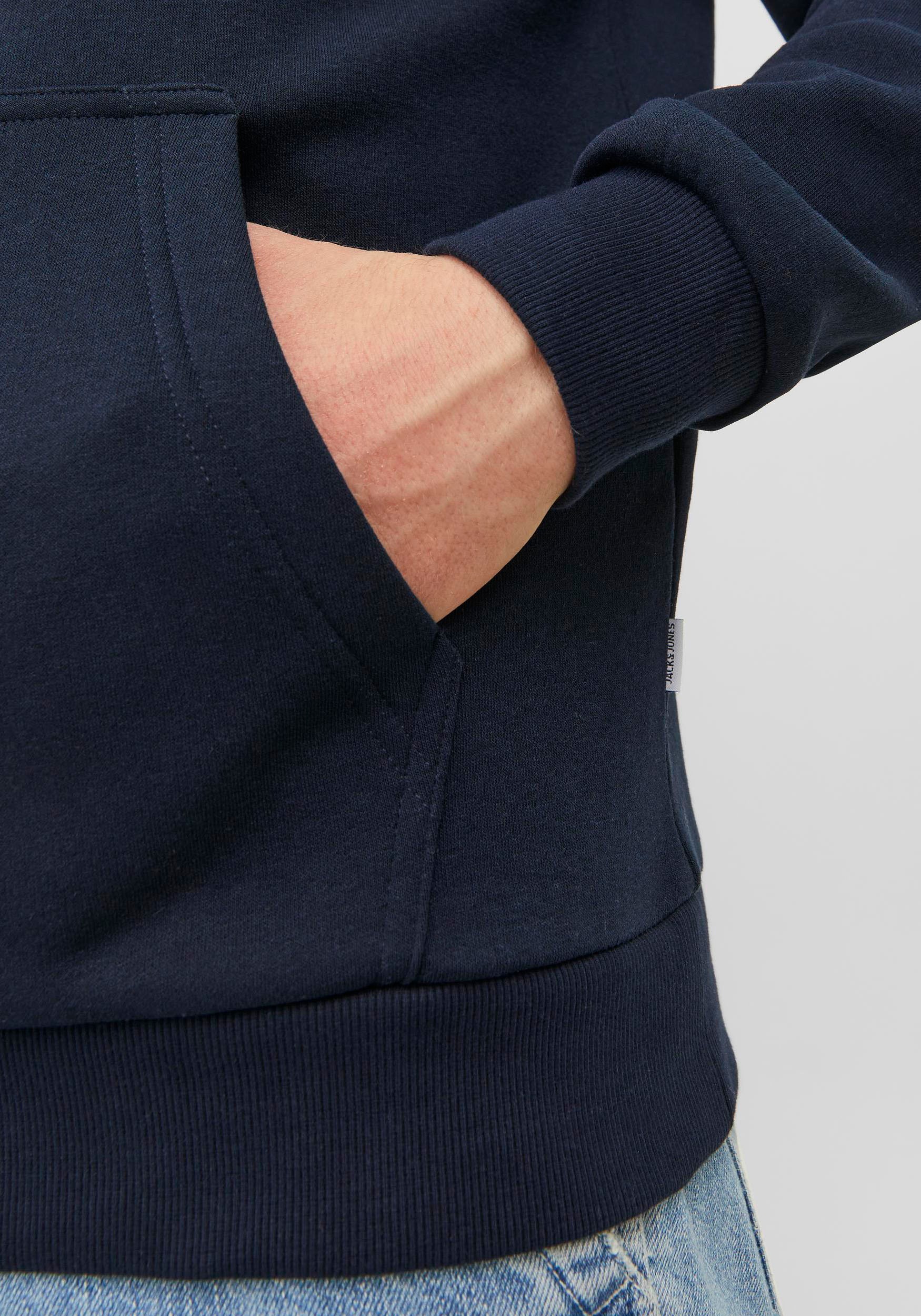Jack & Jones Kapuzensweatshirt »JJEBRADLEY SWEAT HOOD NOOS«, mit Känguru Tasche