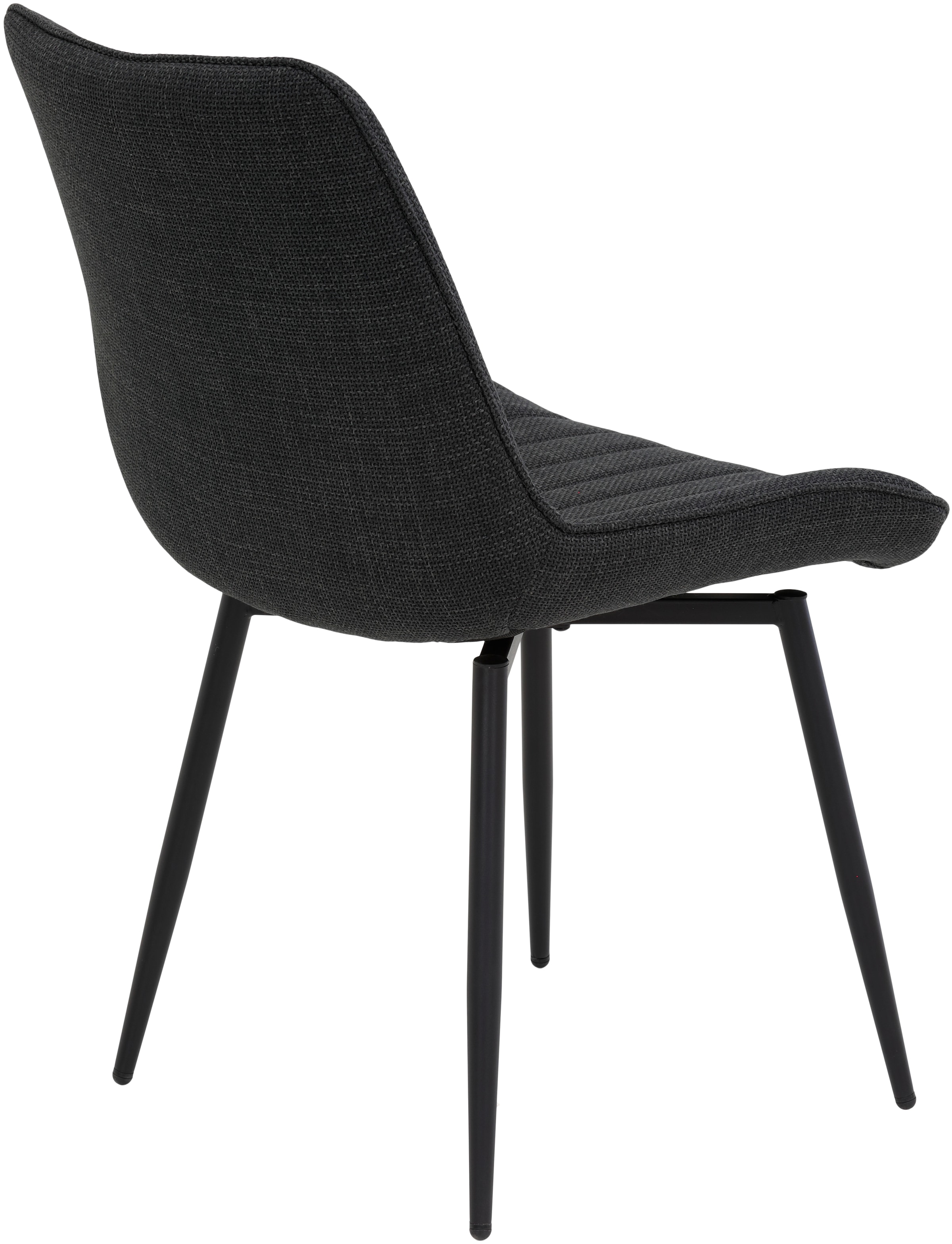 HELA Drehstuhl »Vierfussstuhl BERGEN«, (Set), 2 St., Webstoff, Esszimmerstuhl, XL-Sitzbreite, 360° drehbar