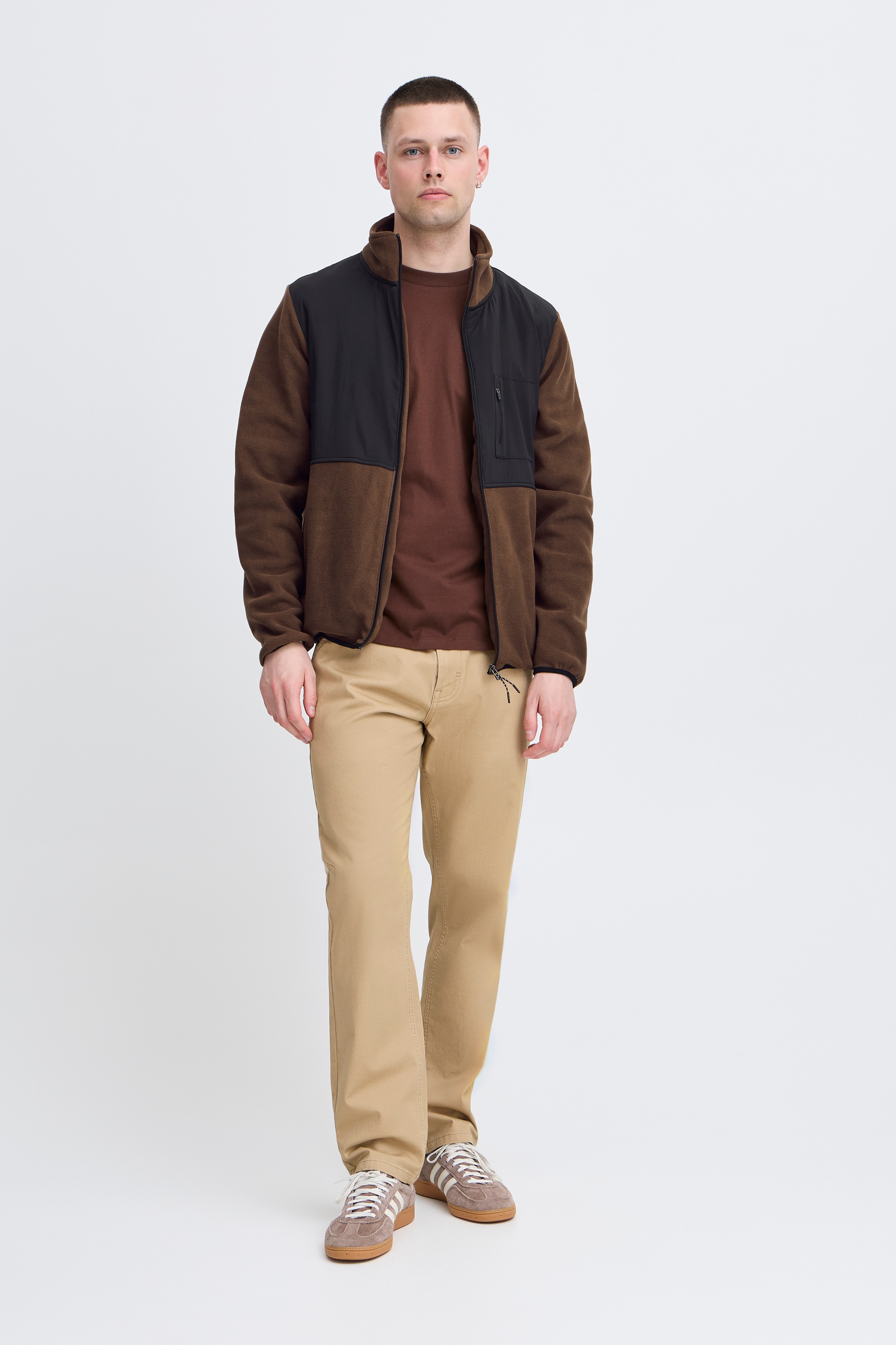 Blend Fleecepullover »BHMARIO Sweatshirt zipp thru«