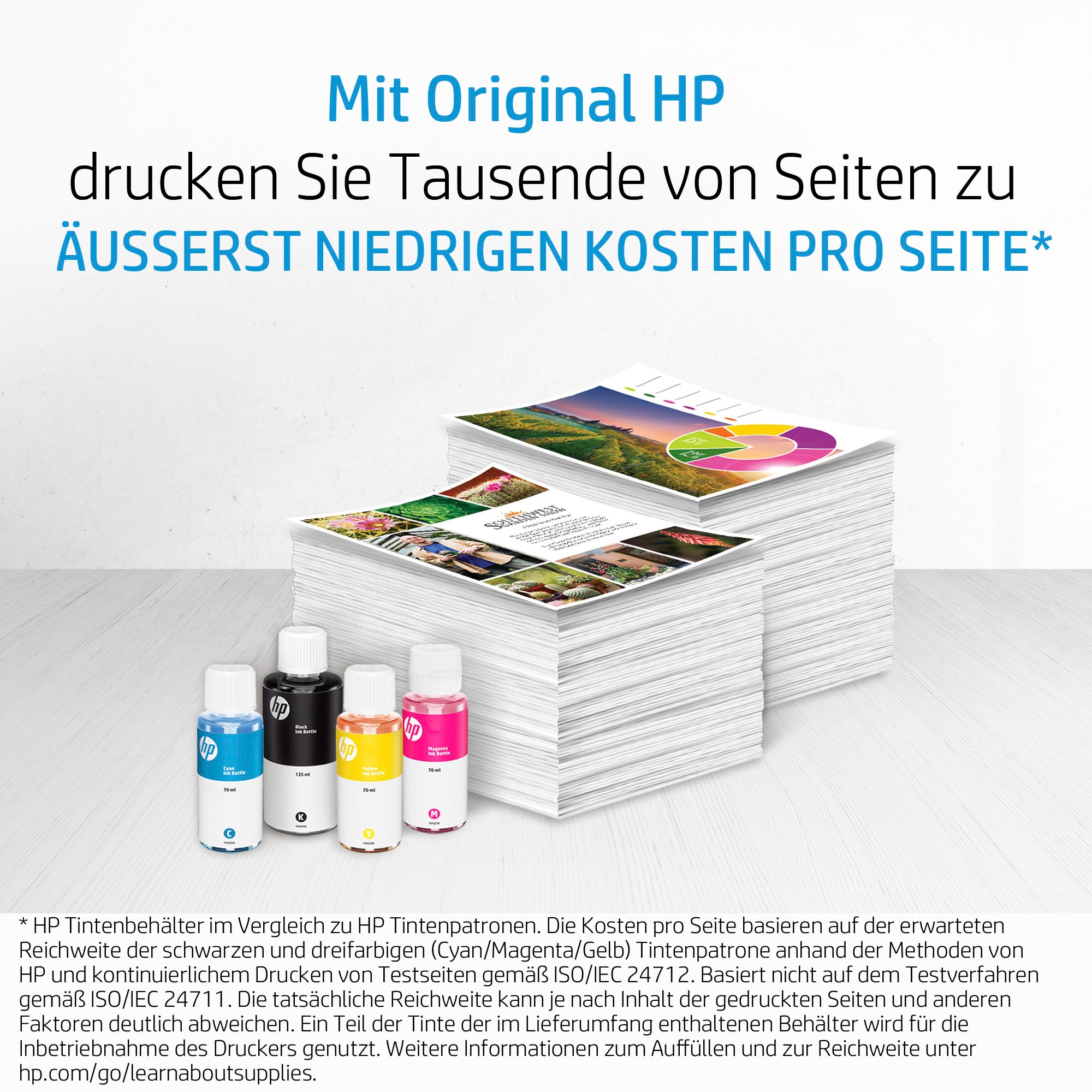 HP Encre de recharge »HP original Tintenflasche 31 Cyan , 70 ml« für HP 1 cuis tlg.