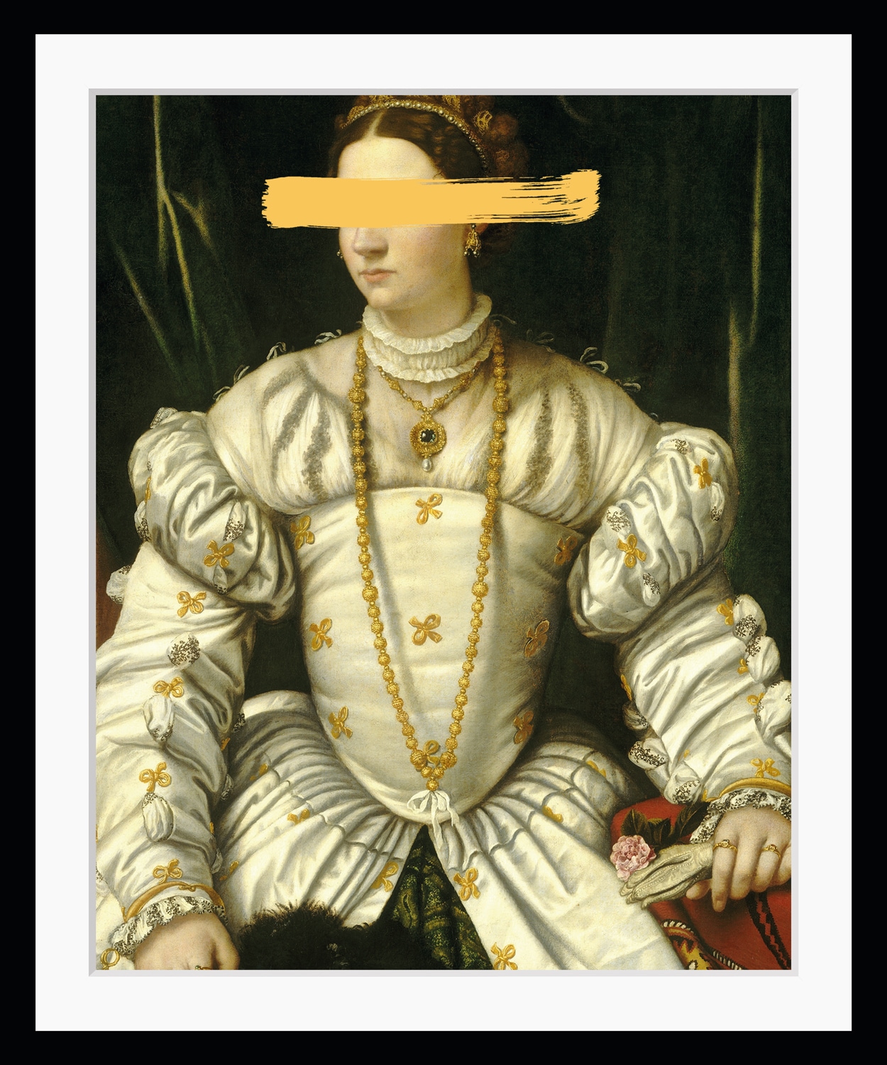 Image of queence Bild "Lydia mit Farbklecks" Bilder von Frauen Frau Gemälde Historische Persönlichkeiten Kunst HD Premium Poster-Druck inkl. Holzrahmen