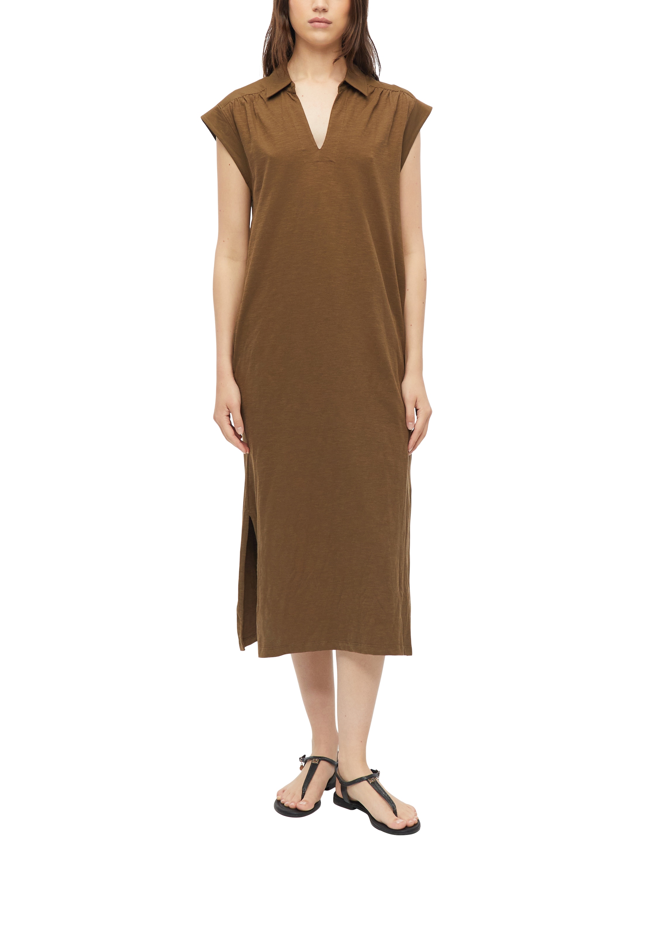 Image of s.Oliver Tunikakleid Ohne Taschen Sommerkleid mit V-Ausschnitt