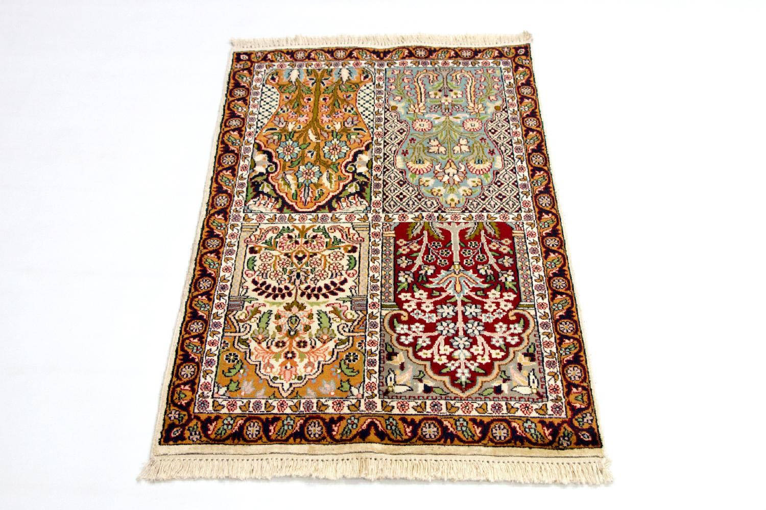 Image of morgenland Teppich »Kaschmir Seide Teppich handgeknüpft mehrfarbig«, rechteckig, 5 mm Höhe bei Ackermann Versand Schweiz