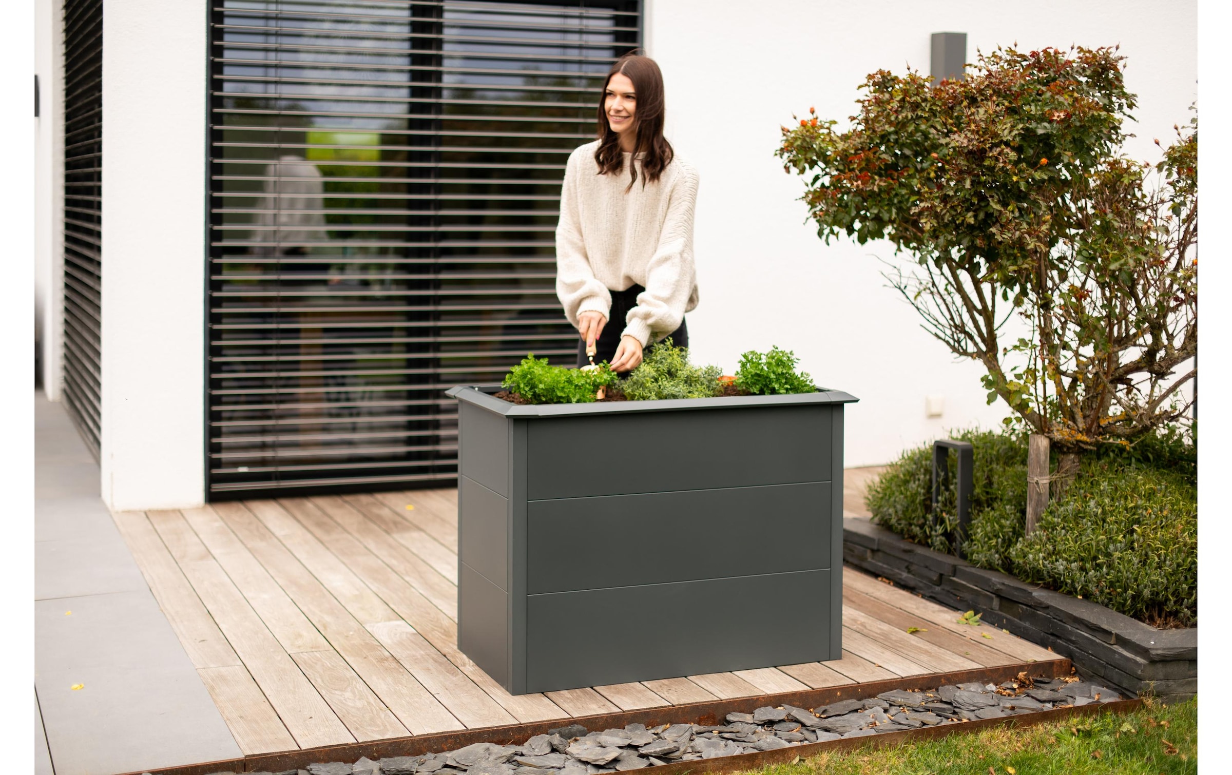 WESTMANN Hochbeet »Metall Hochbeet Primus M« Anthrazit, 100x50x77 cm