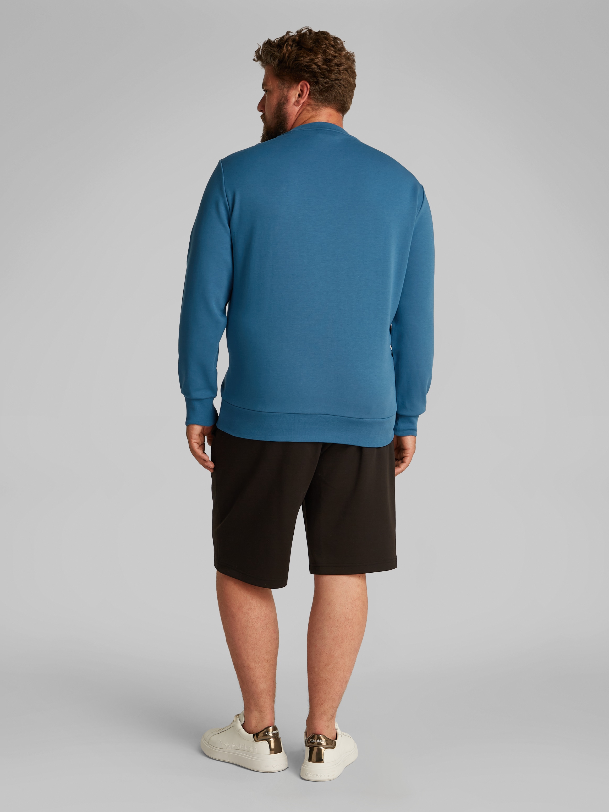 Calvin Klein Big&Tall Sweatshirt »BT_MICRO LOGO REPREVE SWEATSHIRT«, in Grossen Grössen, mit Logoschriftzug
