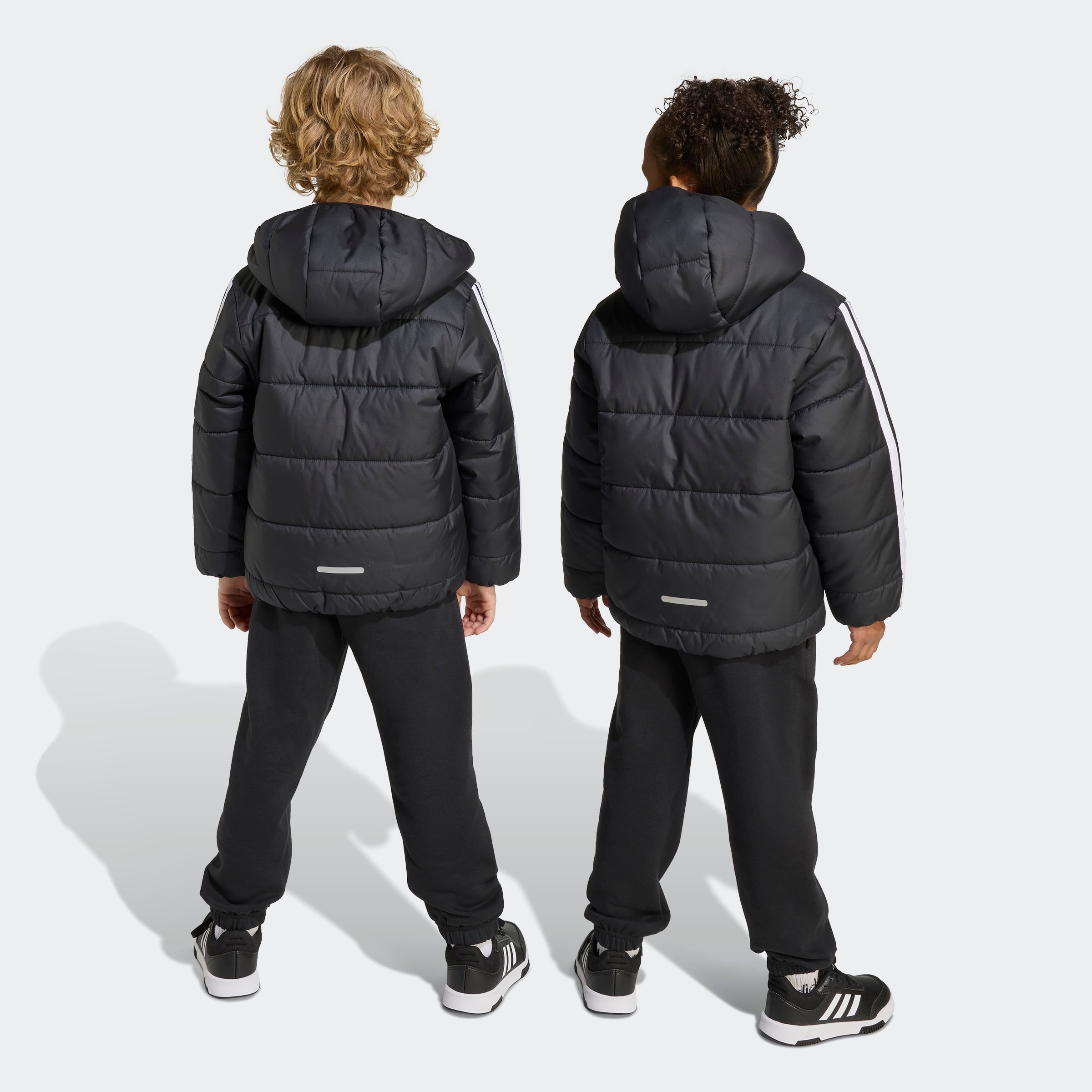 adidas Sportswear Veste d'hiver »ESSENTIALS 3-STREIFEN GEFÜTTERTE« für Kinder, mit Reissverschluss, leichtes Material