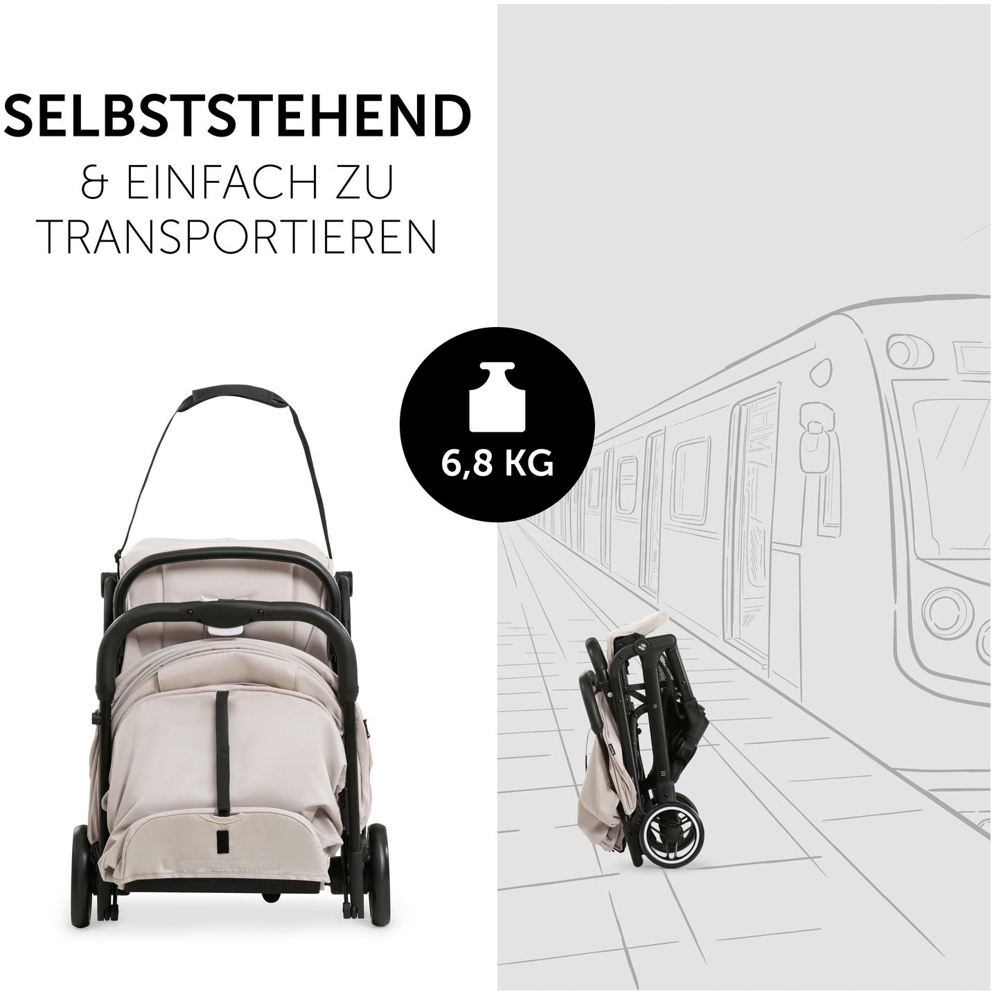 Hauck Poussette pour enfants »Travel N Care« 25 kilos Reisebuggy, leicht; bis 25 kg belastbar