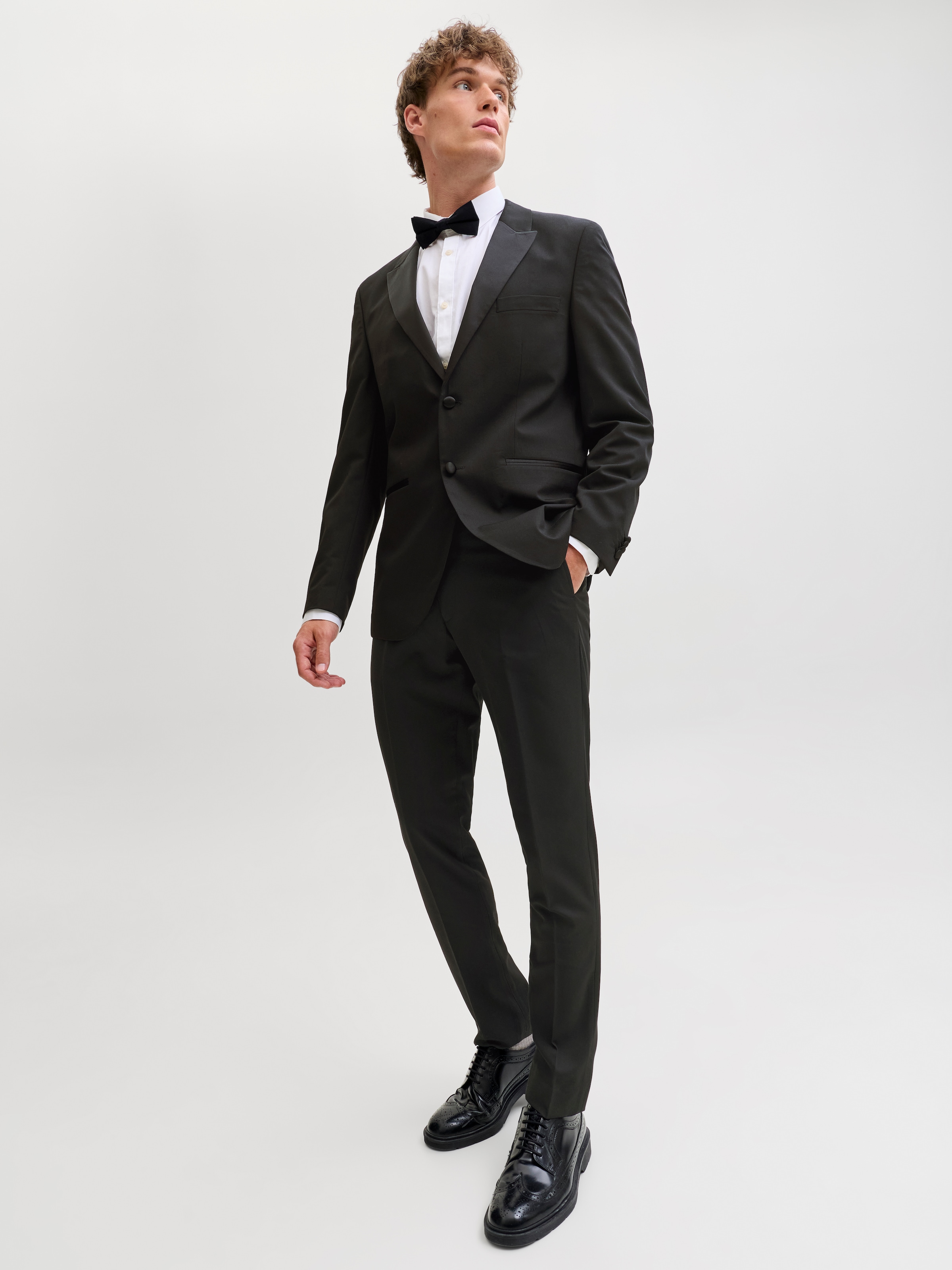 Jack & Jones Pantalon de costume »JPRFRANCO  Hose mit schmalem Bein und cleanem Look«  meliert, modisch, slim fit, Kunstfaser